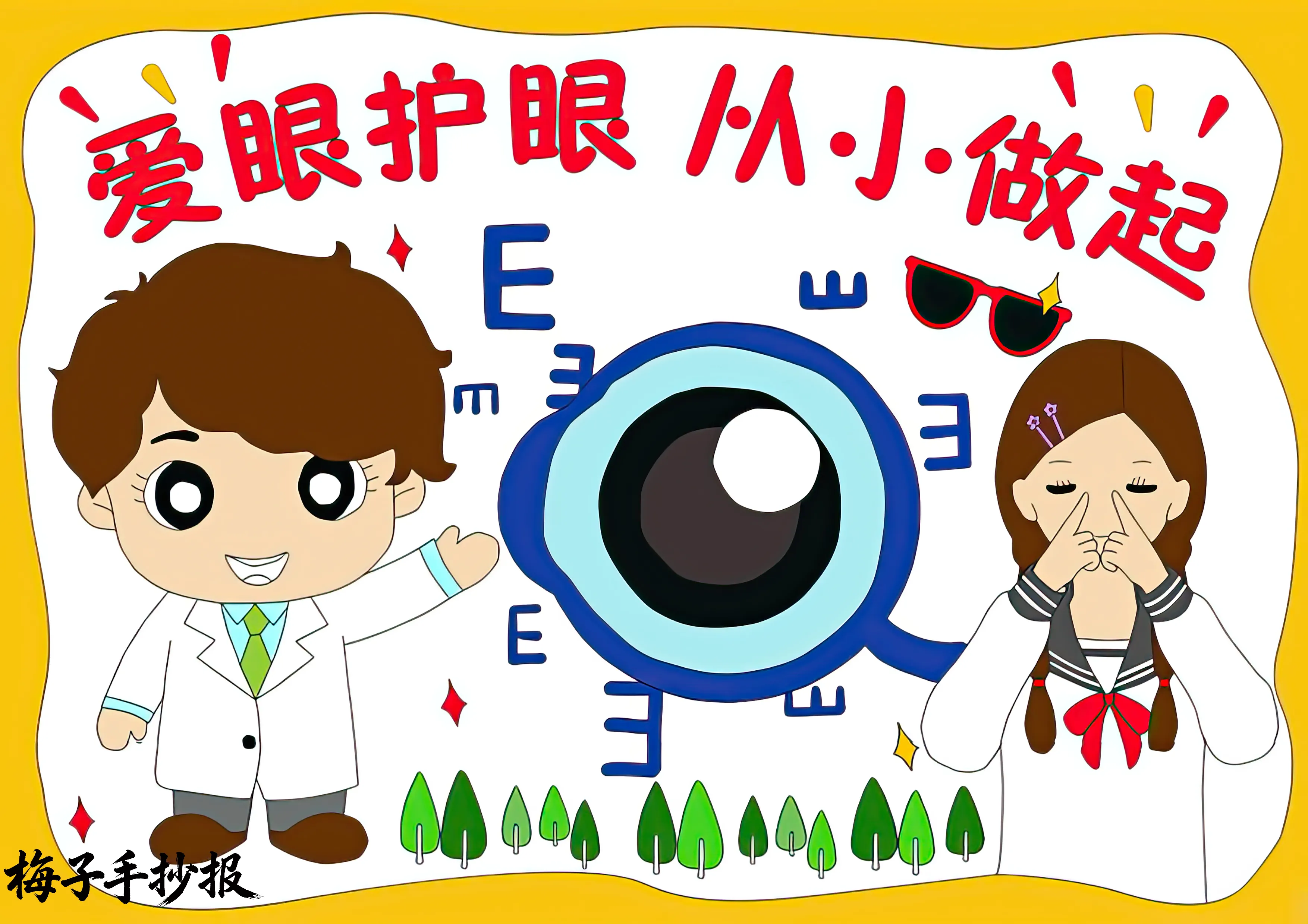 爱眼护眼手抄报