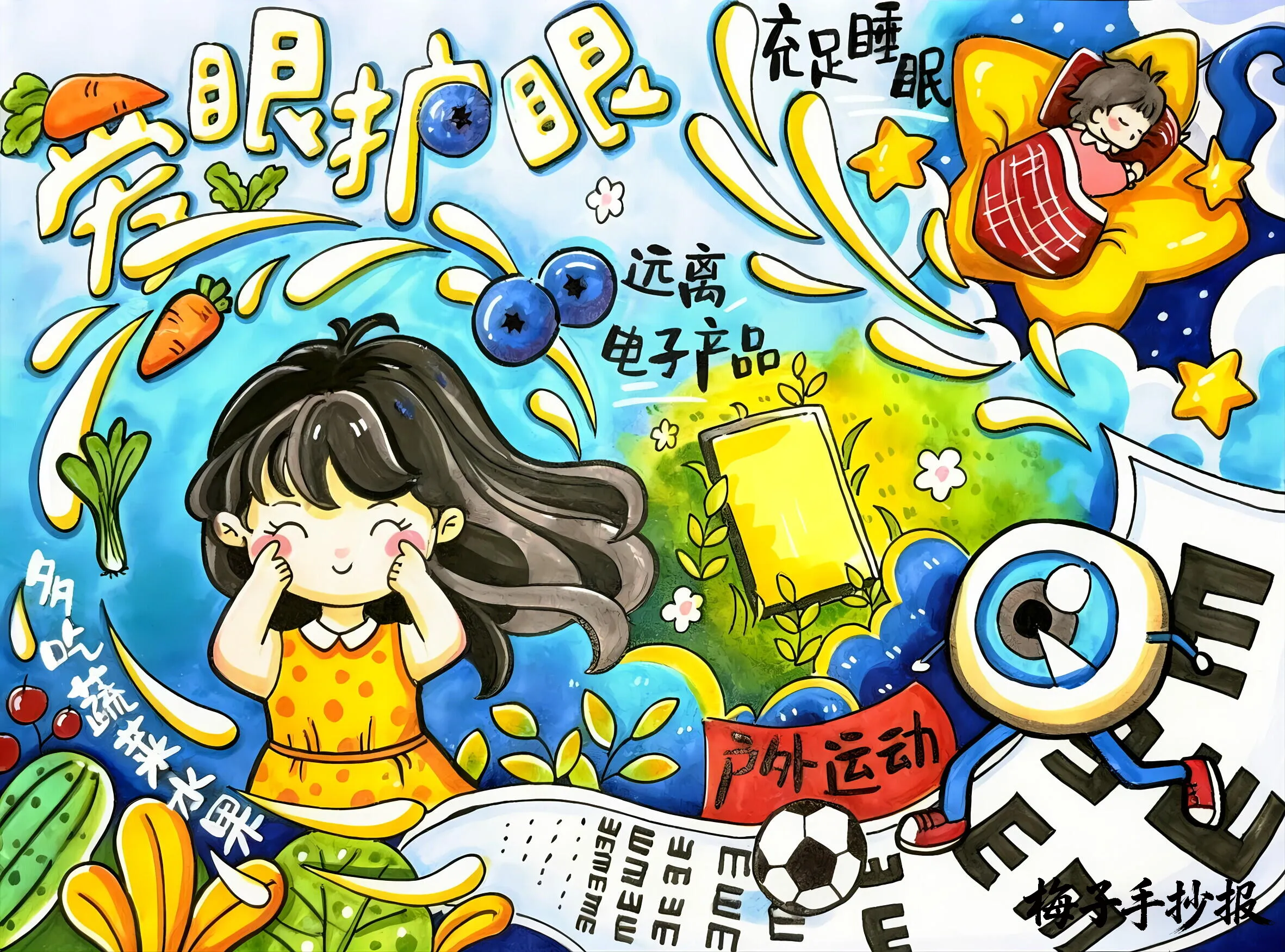 爱眼护眼手抄报