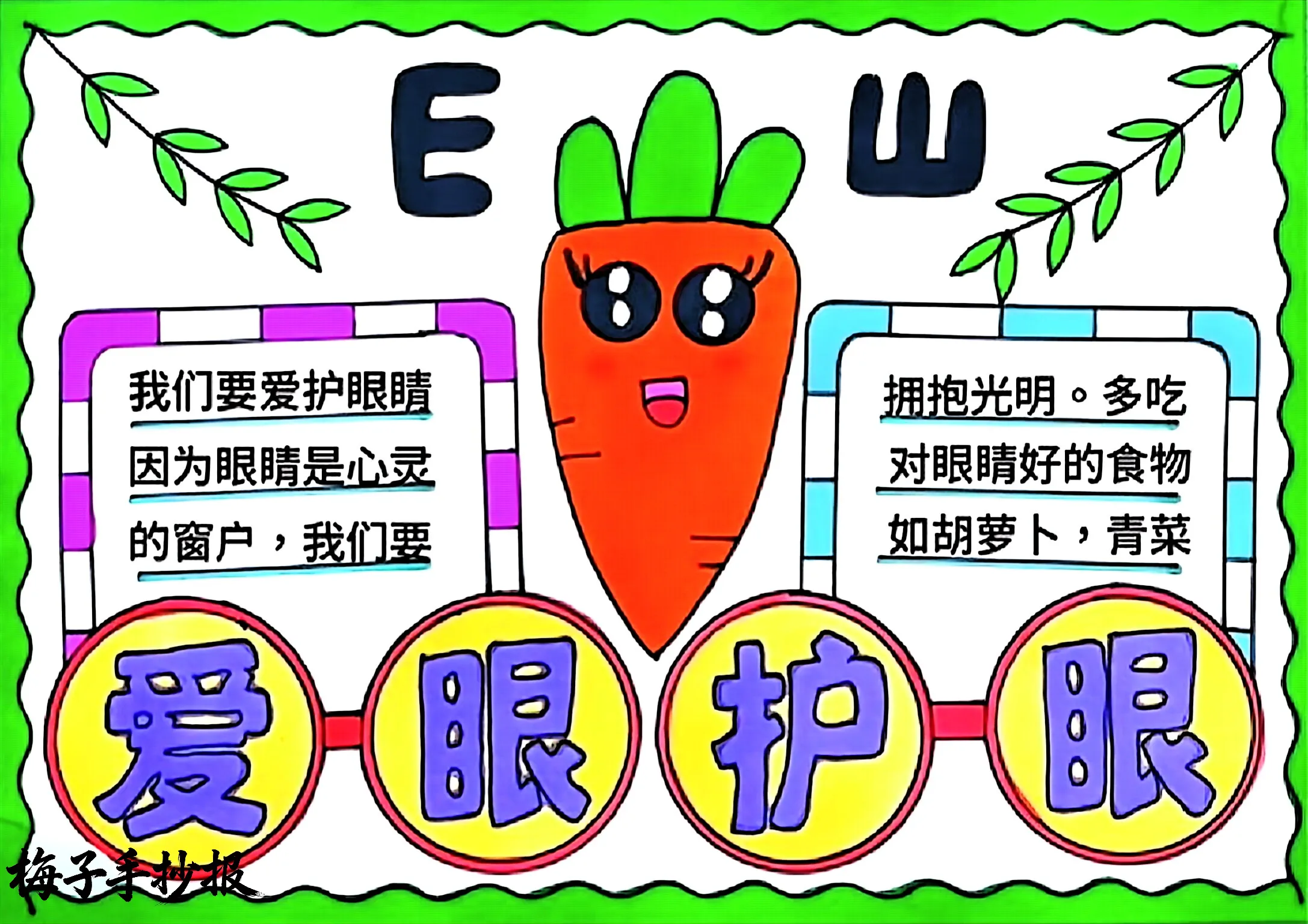 爱眼护眼手抄报