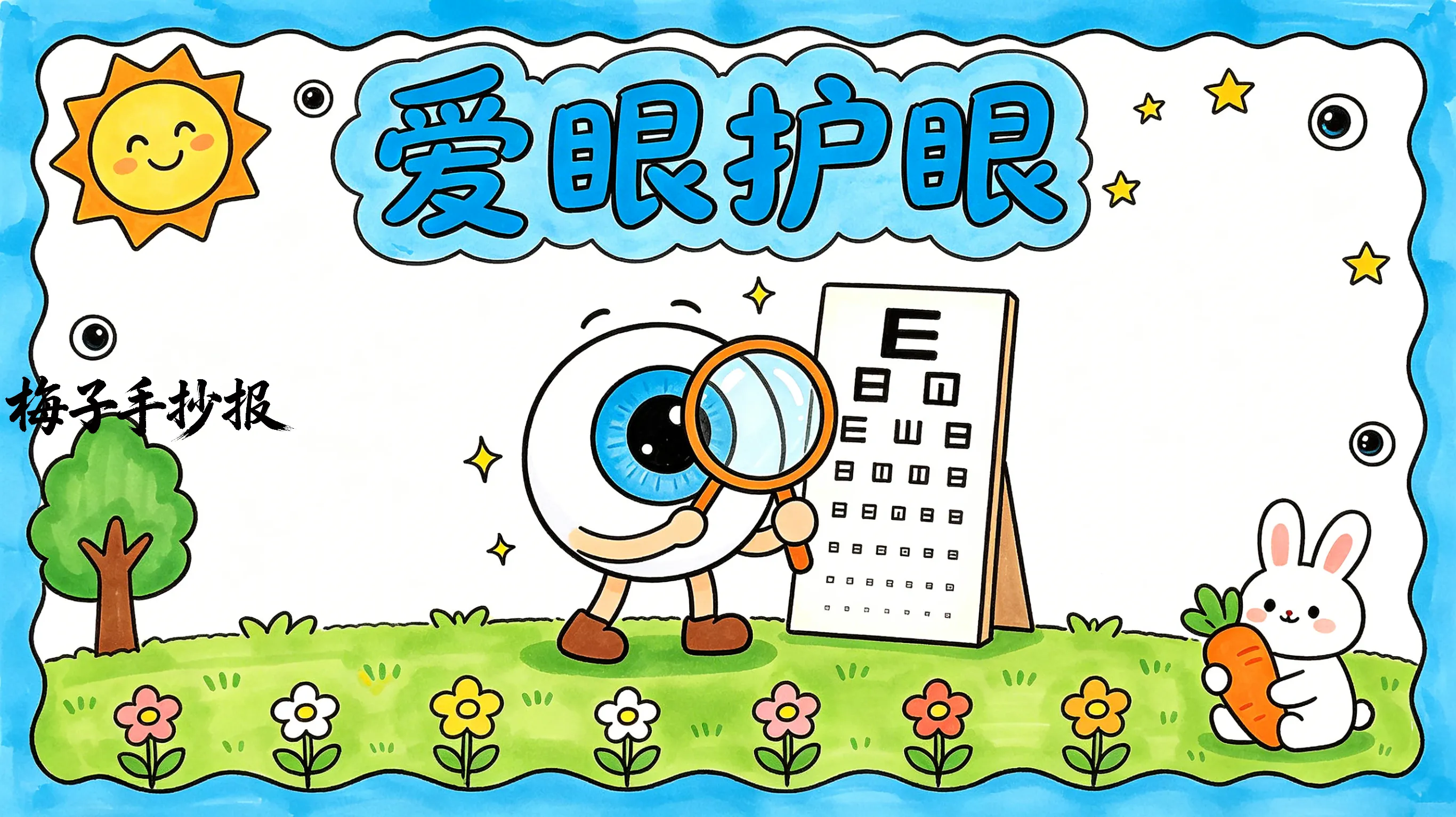 爱眼护眼手抄报