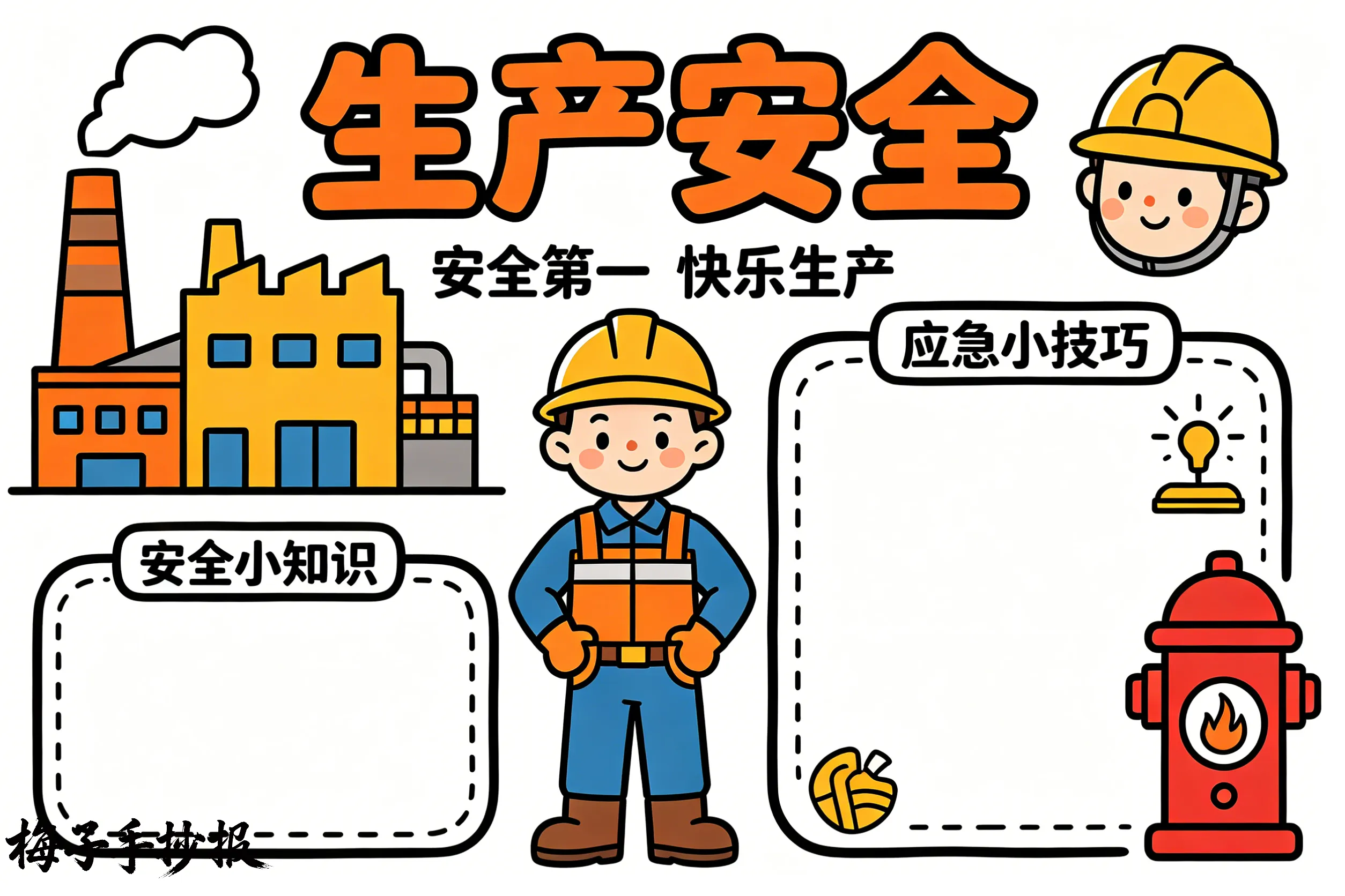 安全生产手抄报