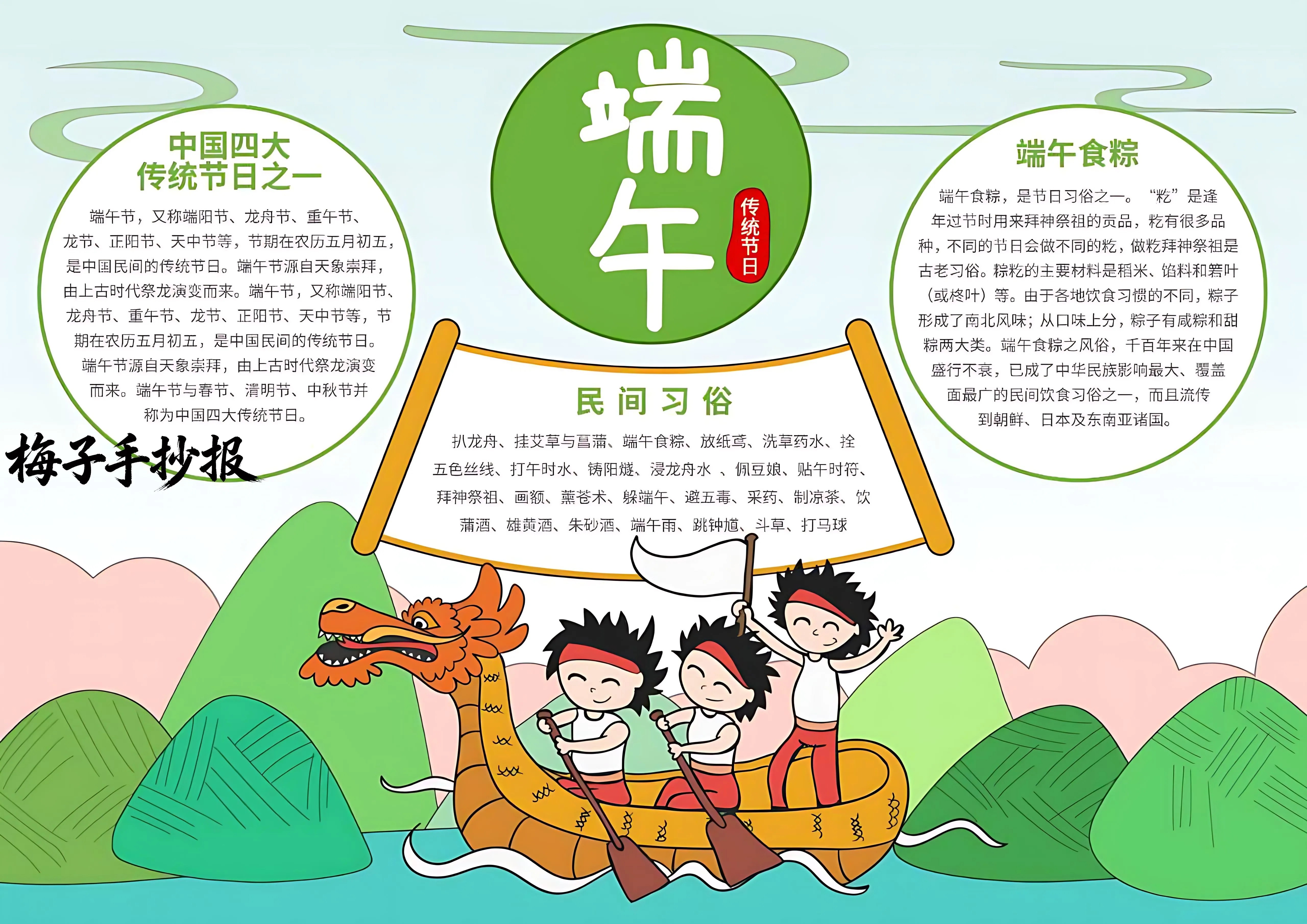 端午节手抄报