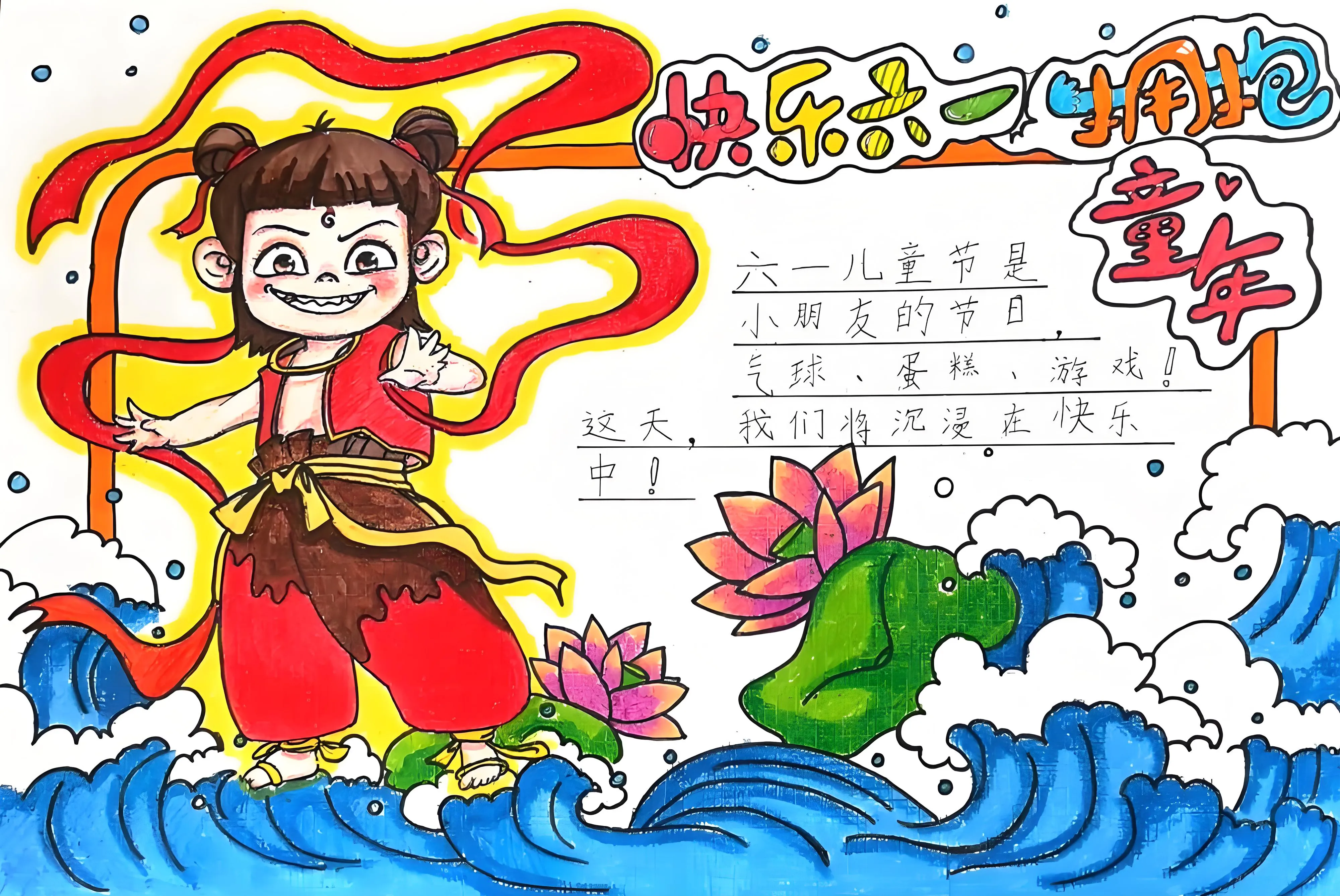 儿童节手抄报
