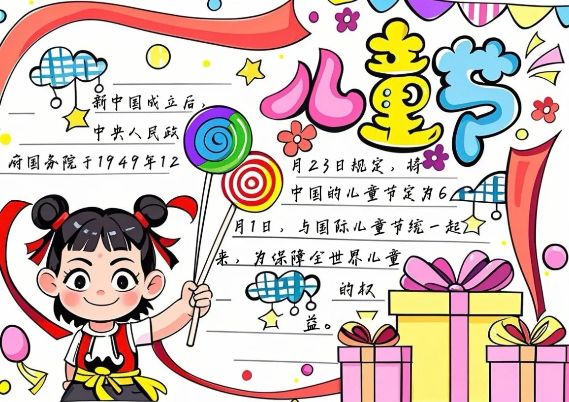 儿童节手抄报