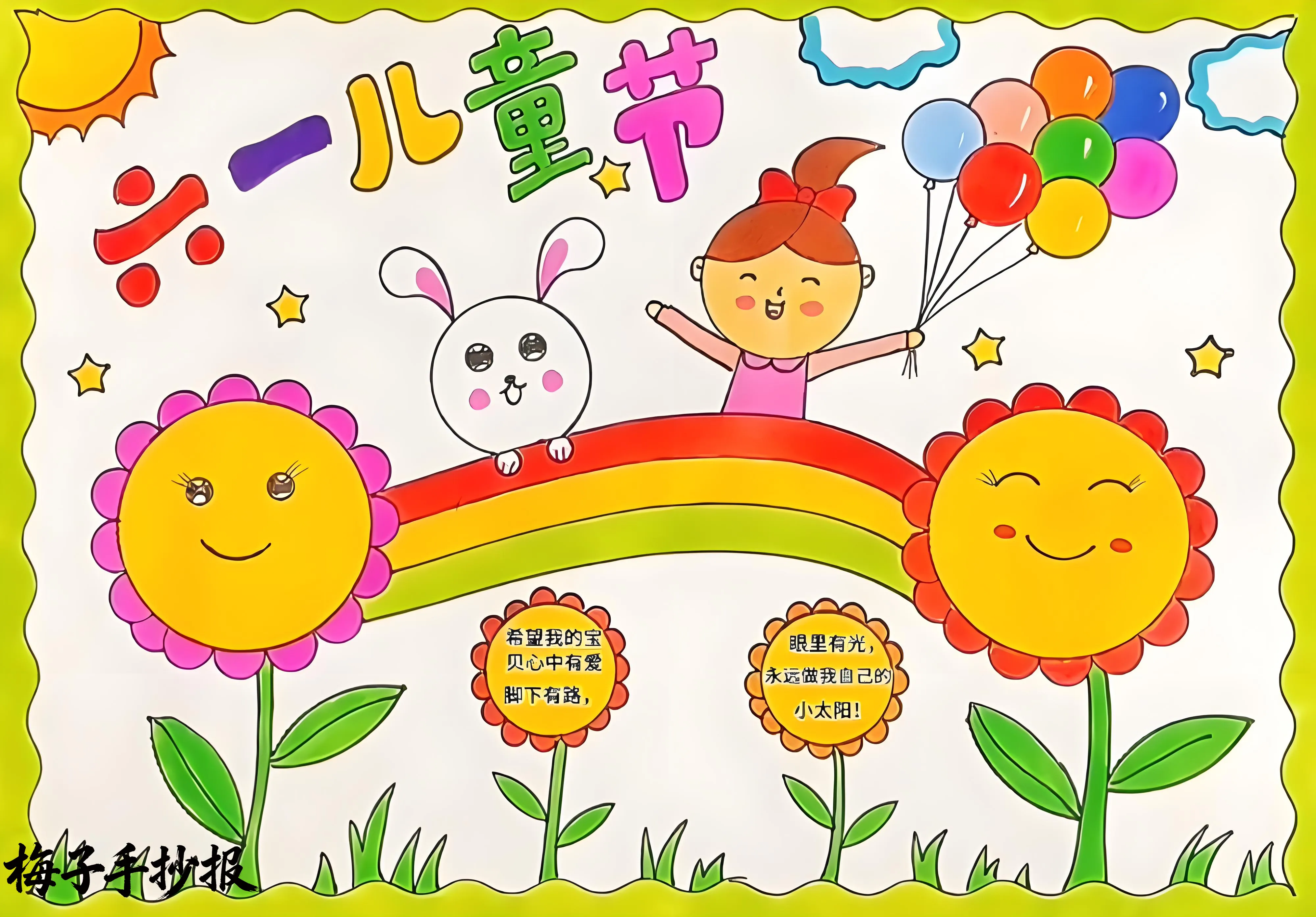 儿童节手抄报
