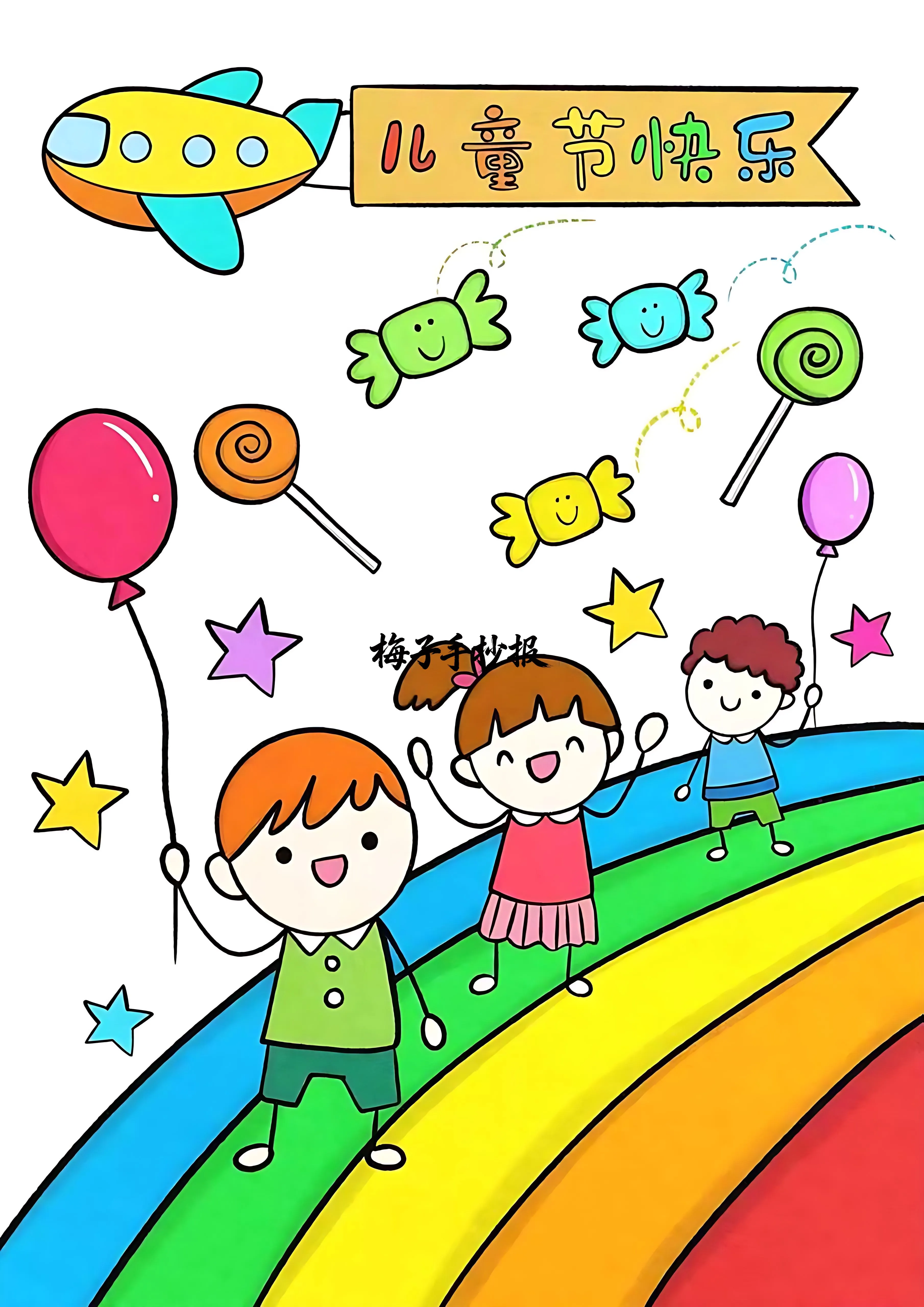 儿童节手抄报