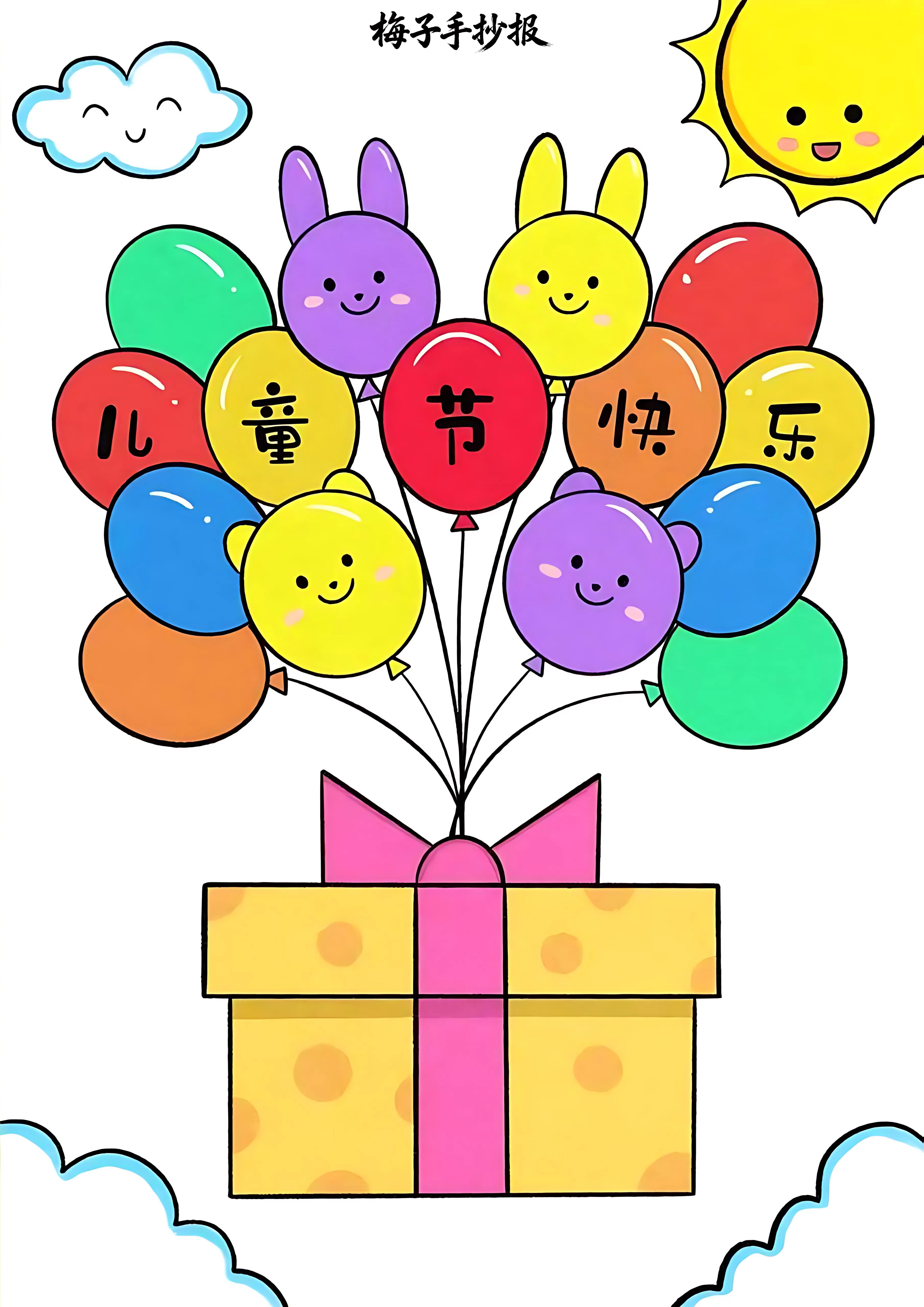 儿童节手抄报