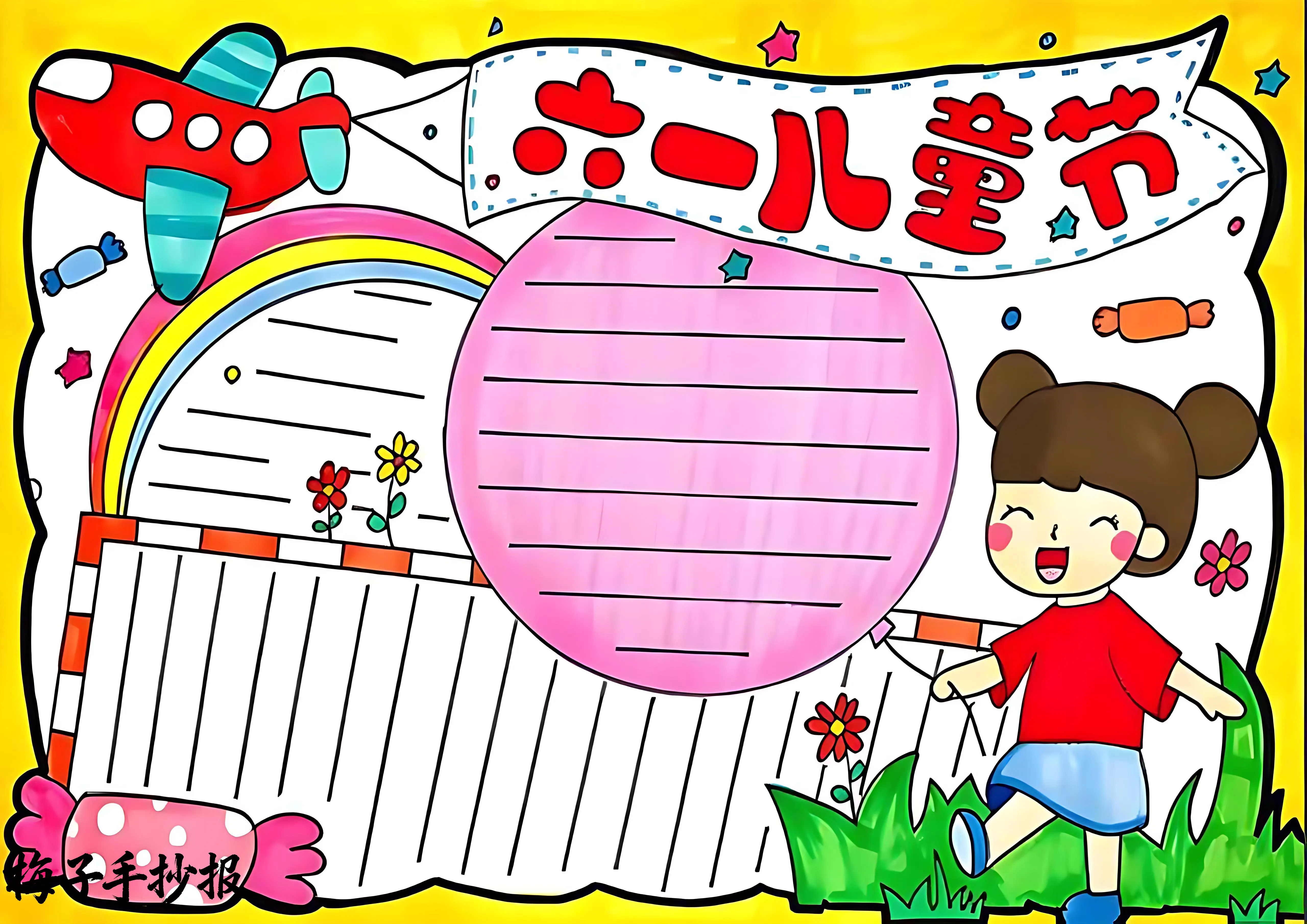 儿童节手抄报