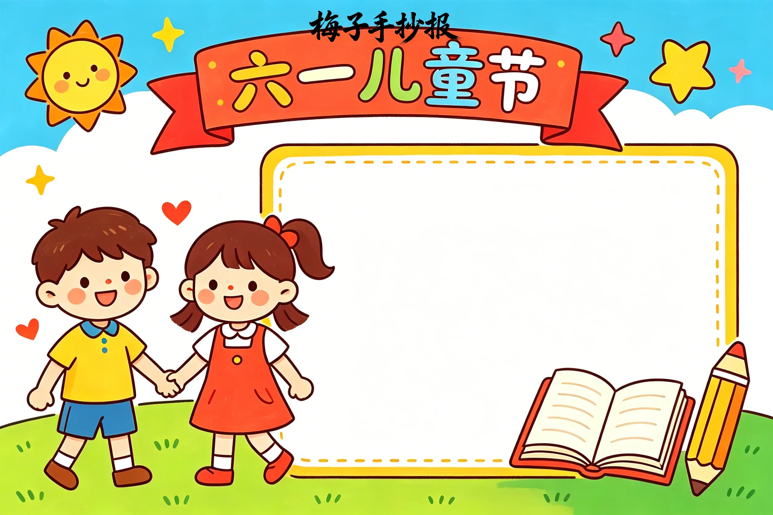 儿童节手抄报