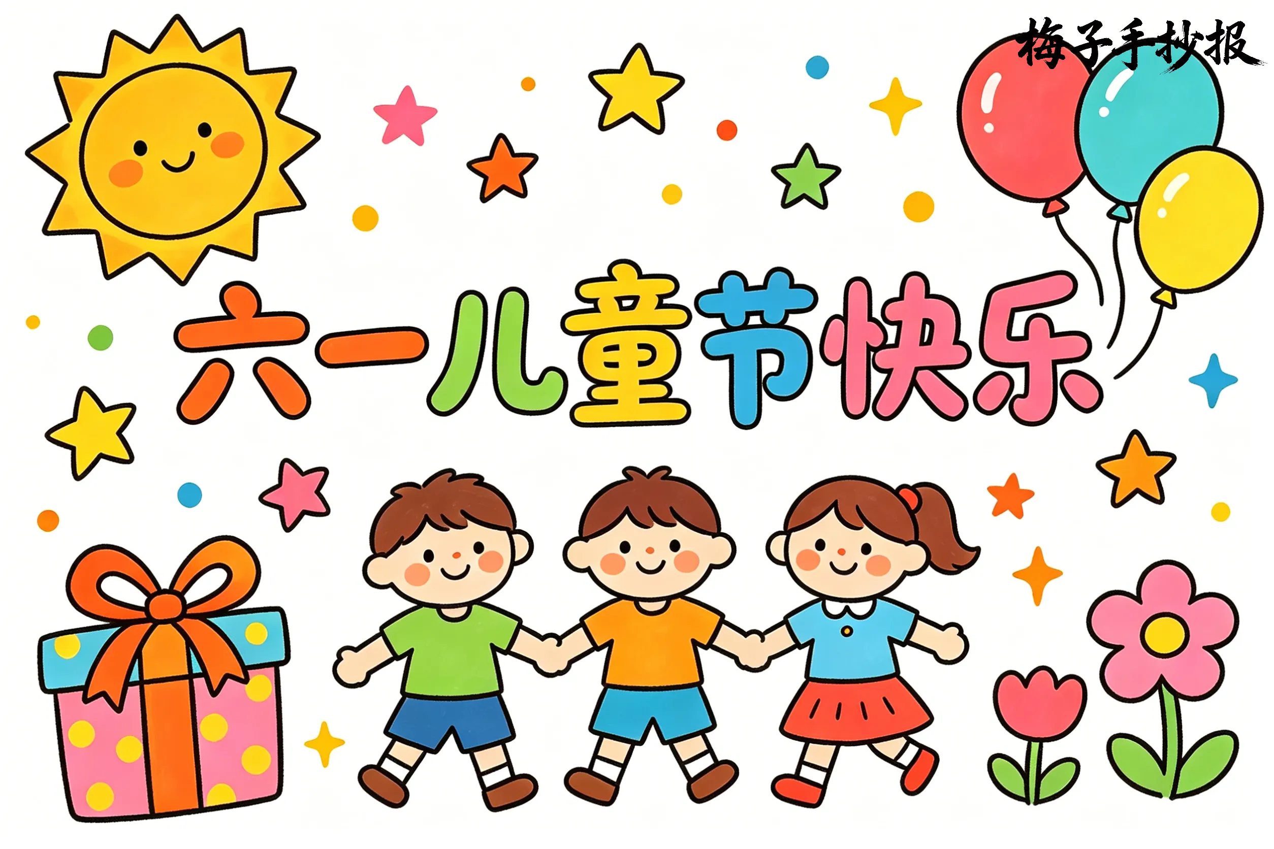 儿童节手抄报