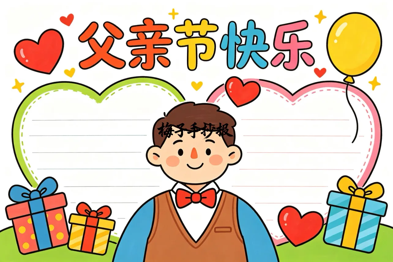 父亲节手抄报