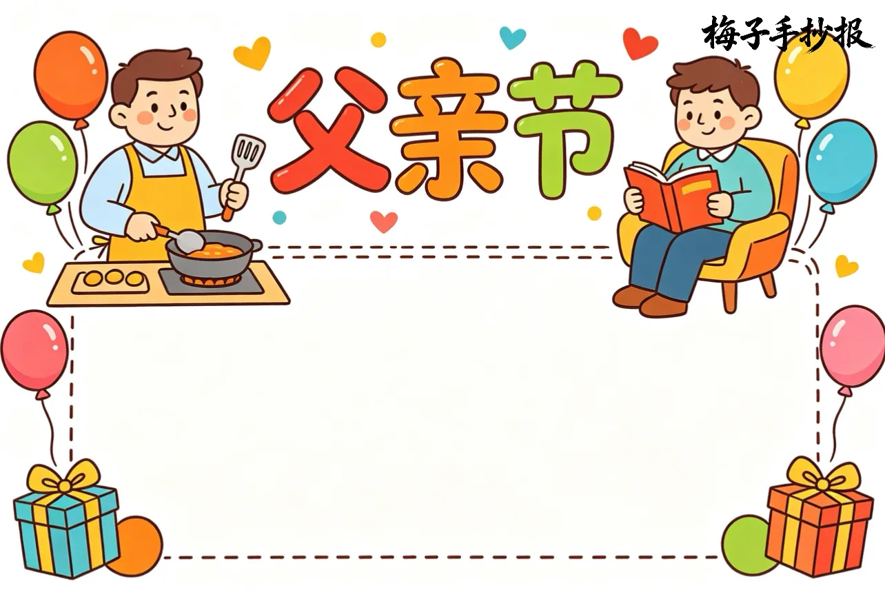 父亲节手抄报