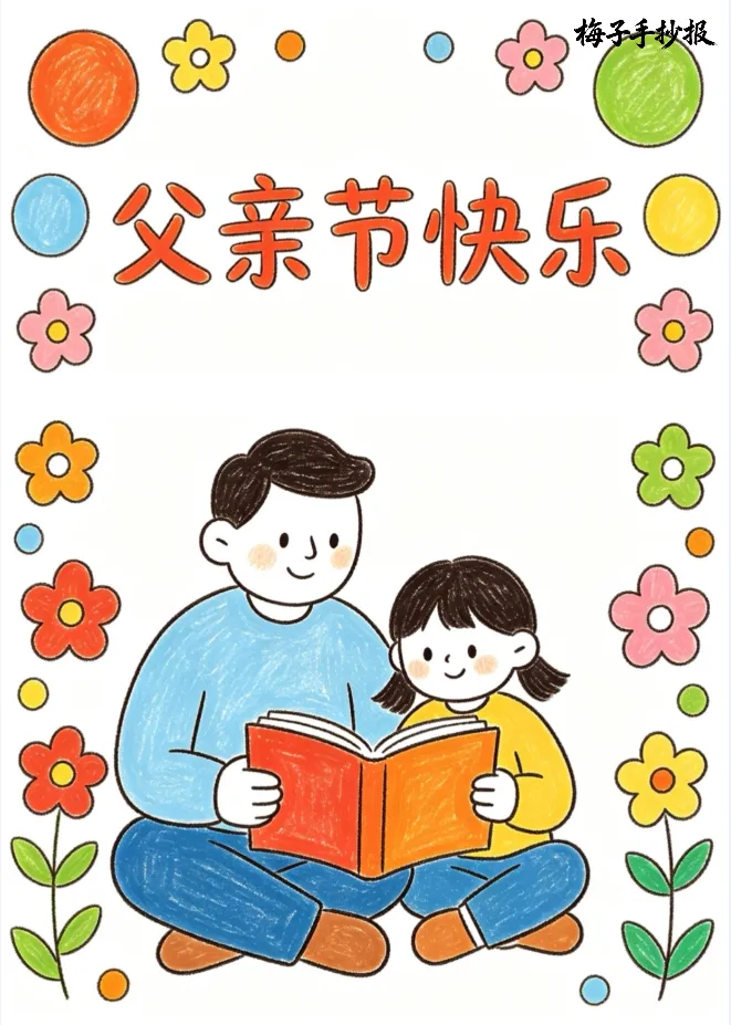 父亲节手抄报