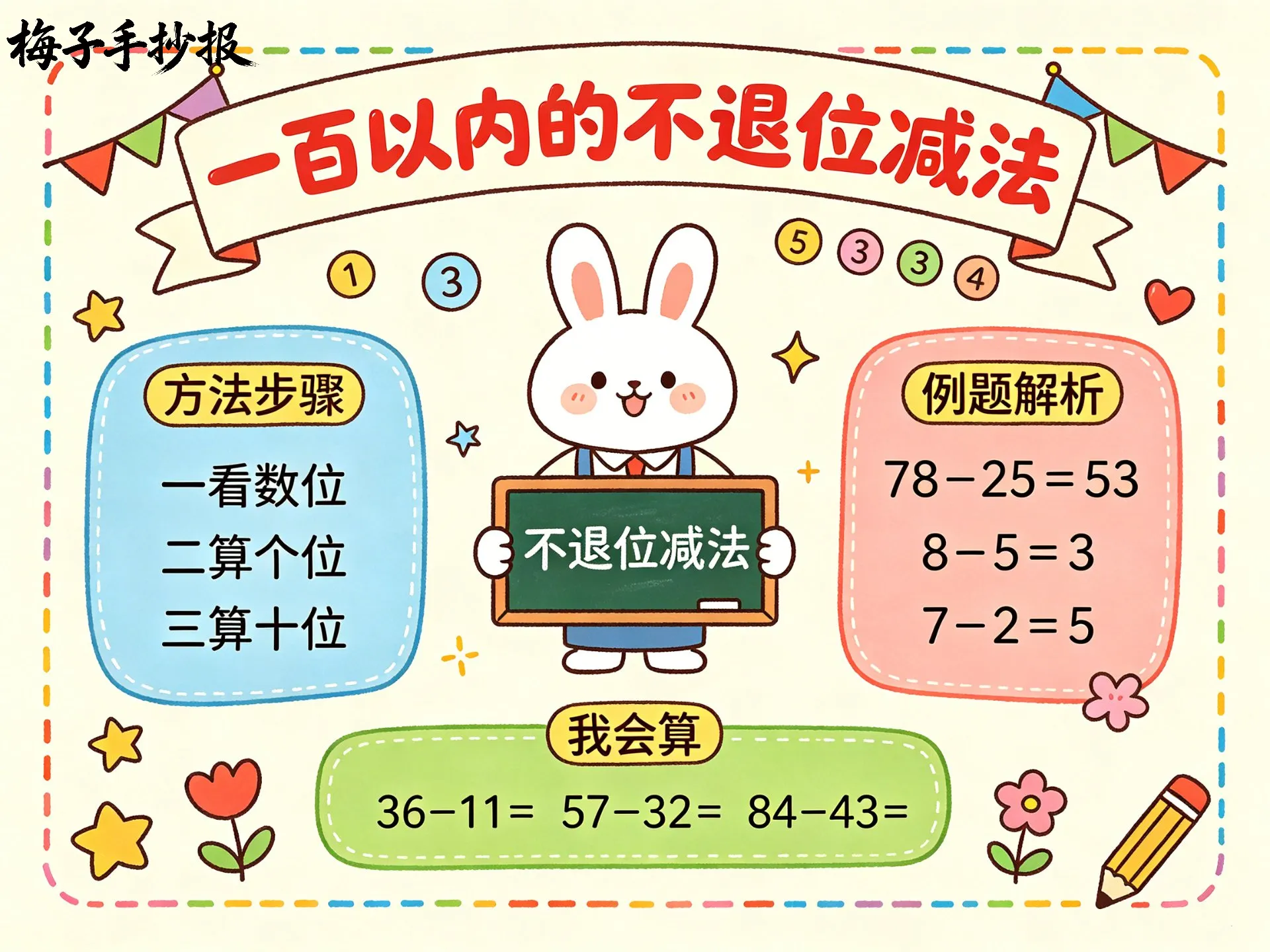 加减法手抄报