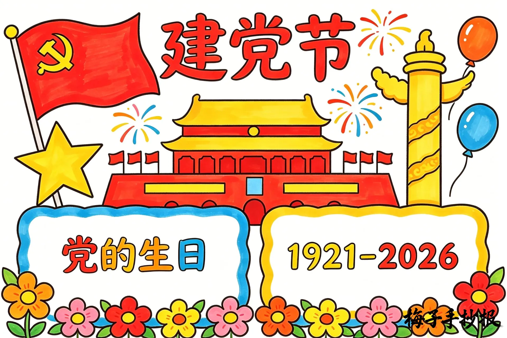 建党节手抄报