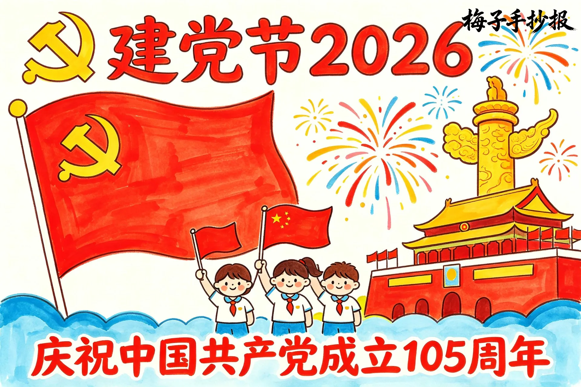 建党节手抄报