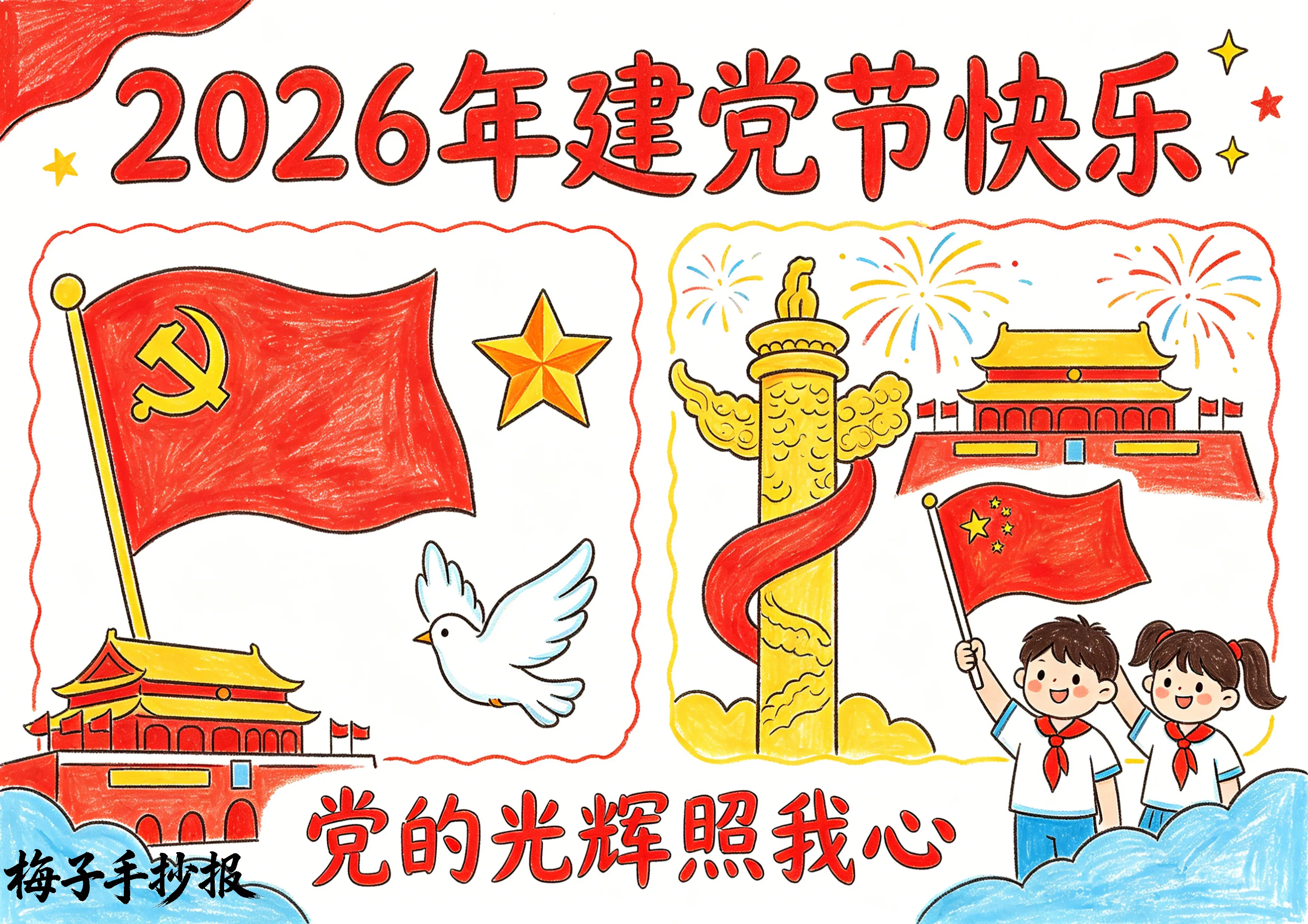 建党节手抄报