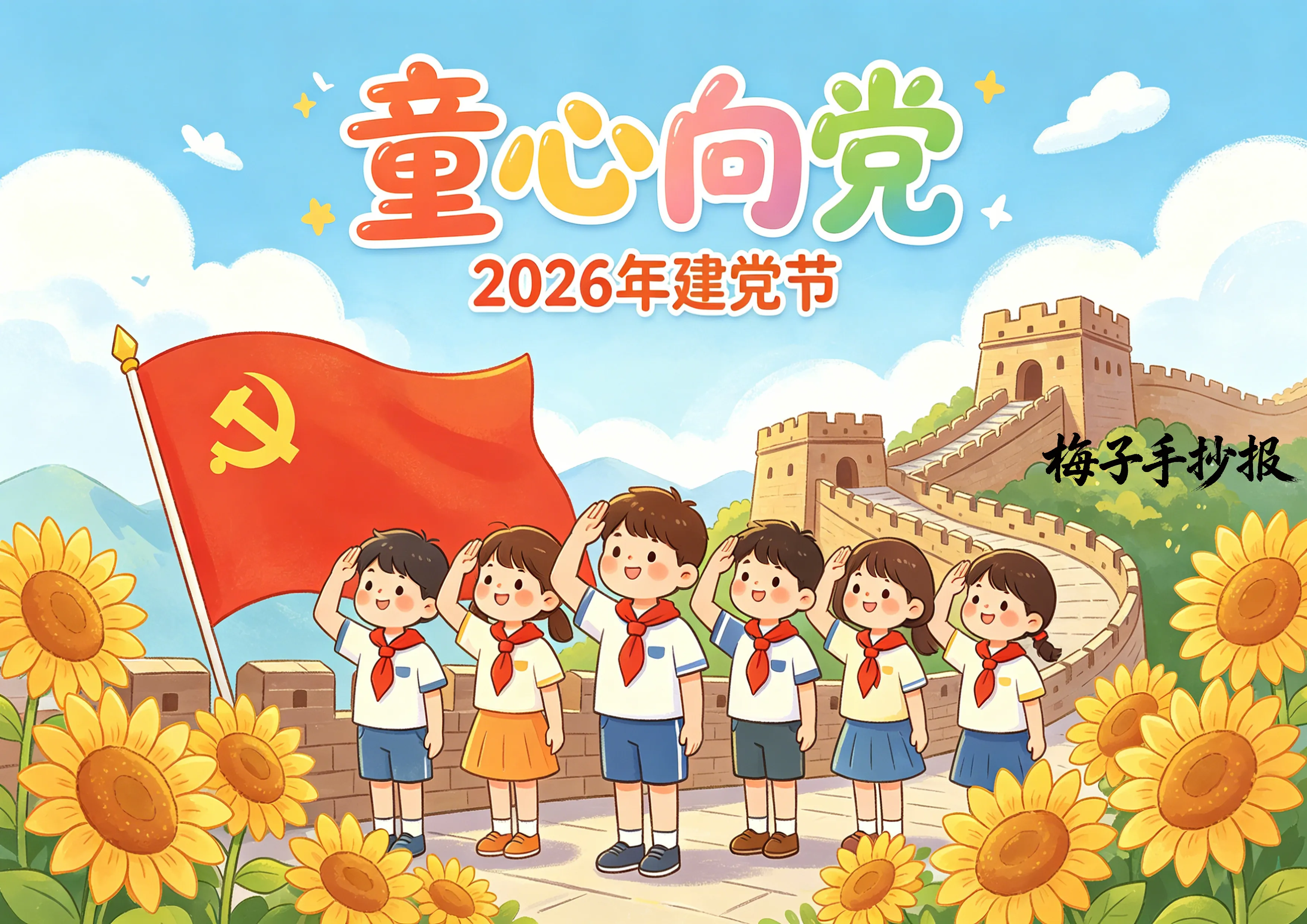 建党节手抄报