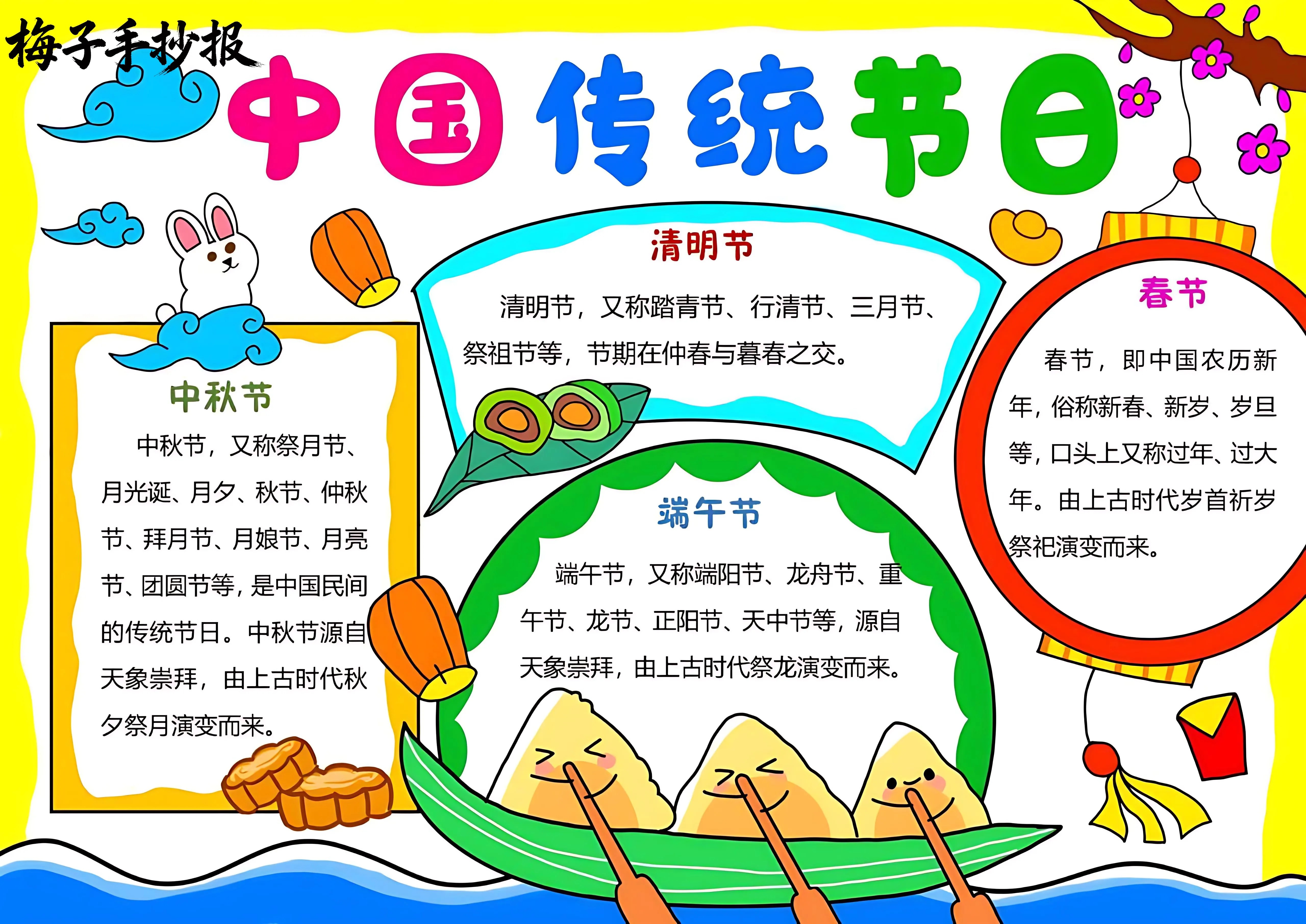 传统节日手抄报