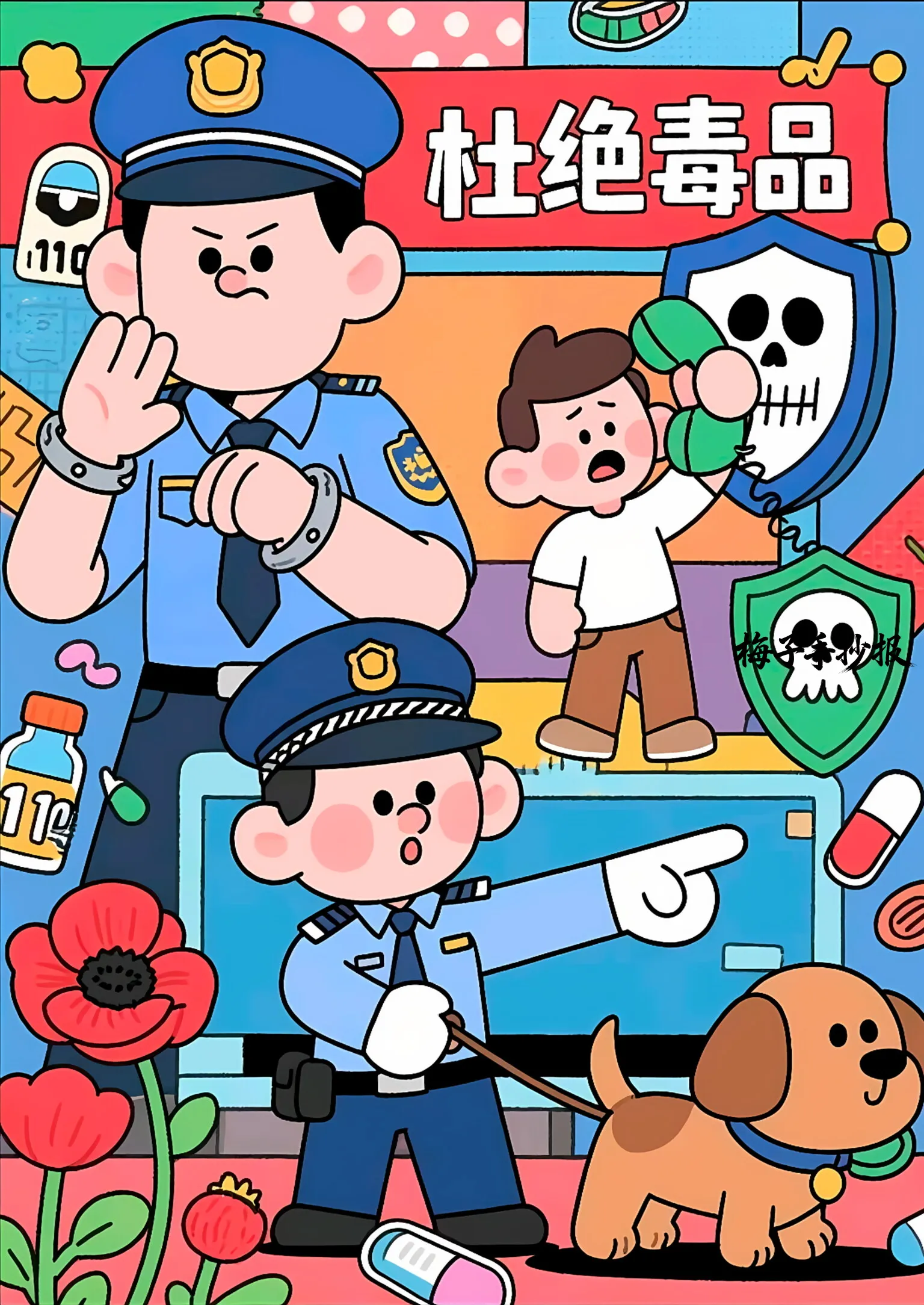 禁毒手抄报
