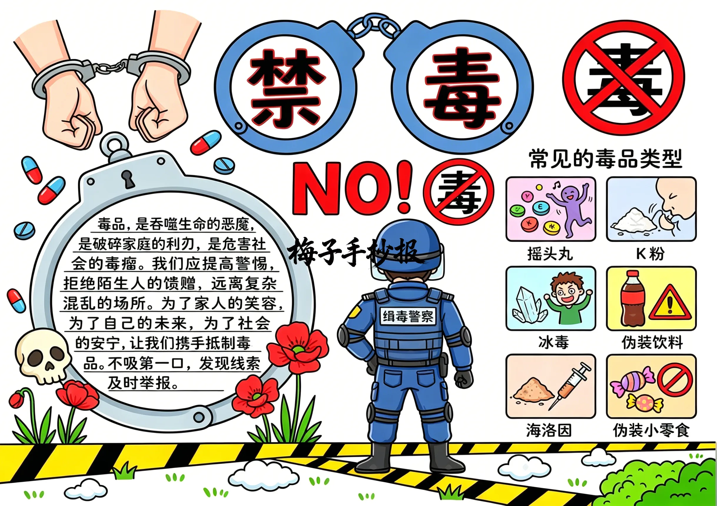 禁毒手抄报