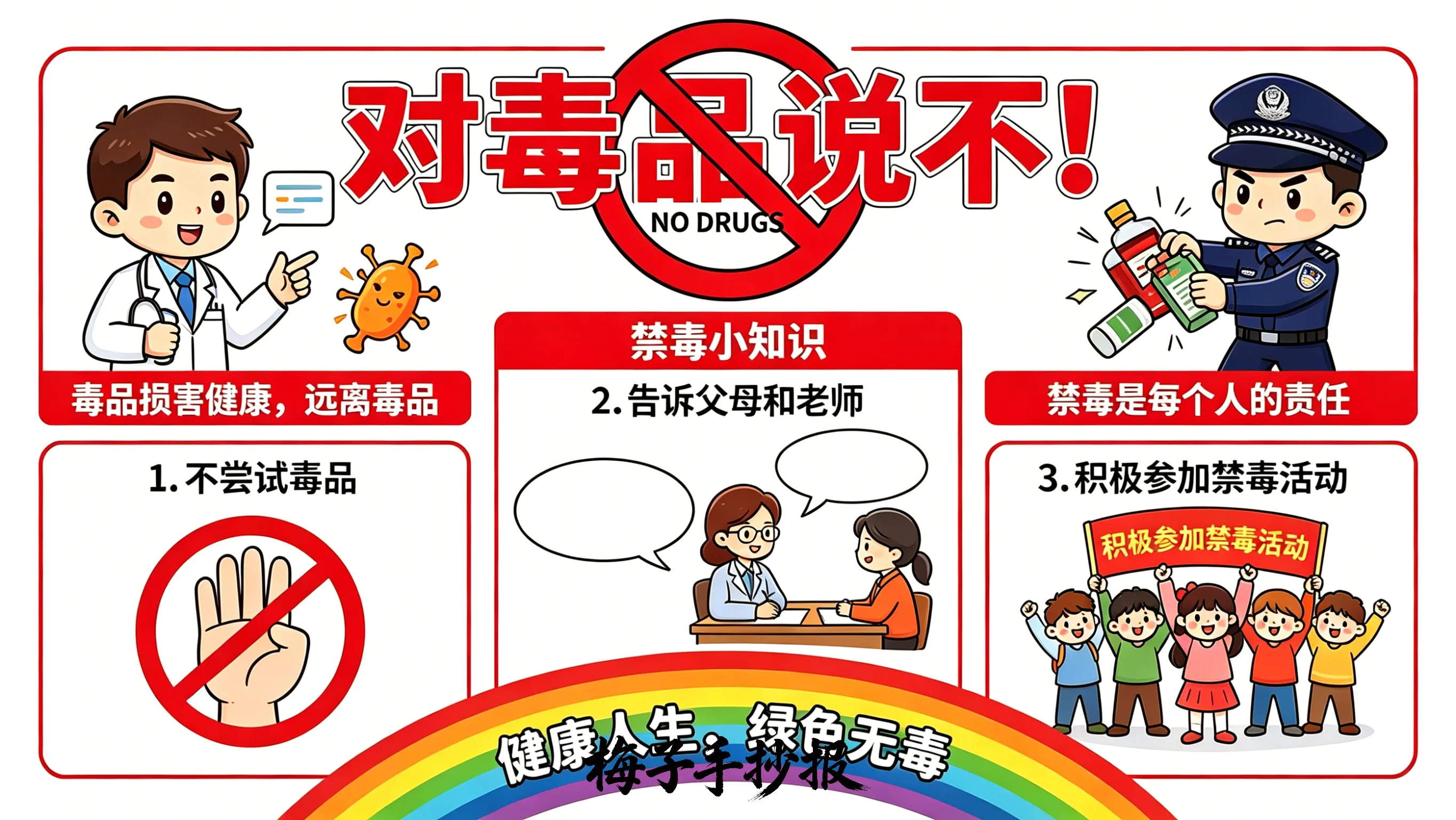 禁毒手抄报
