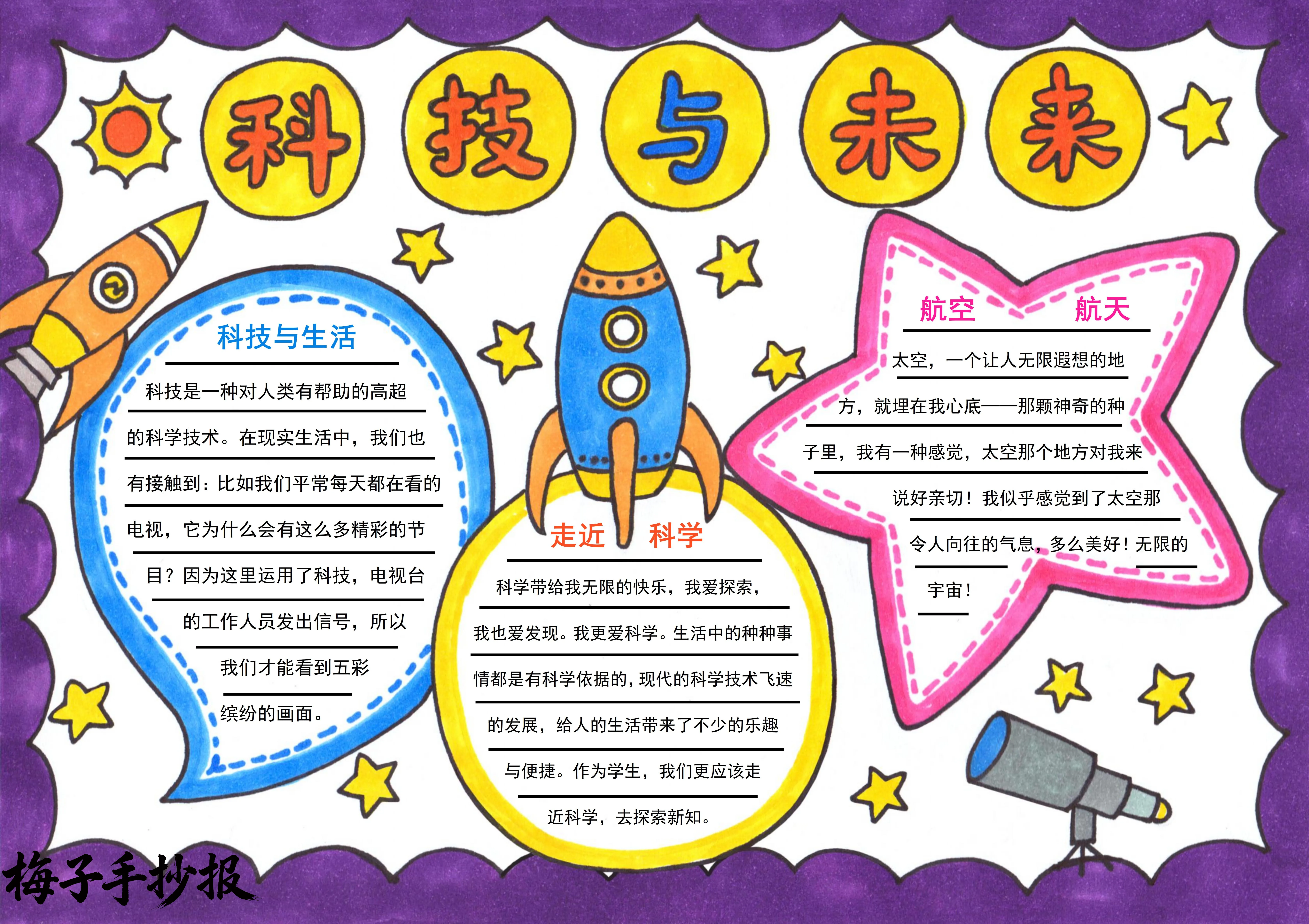 科技小报手抄报