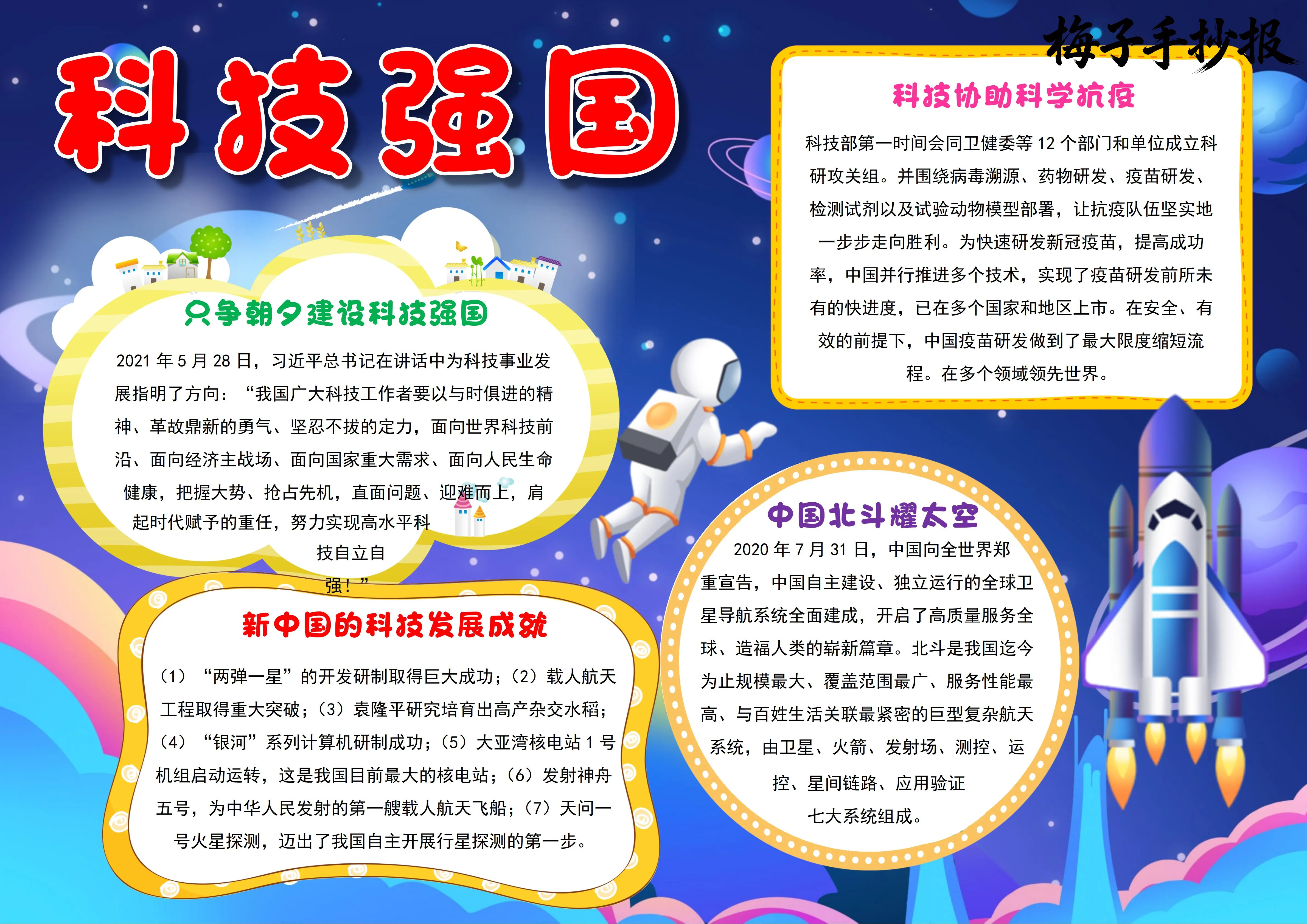 科技小报手抄报