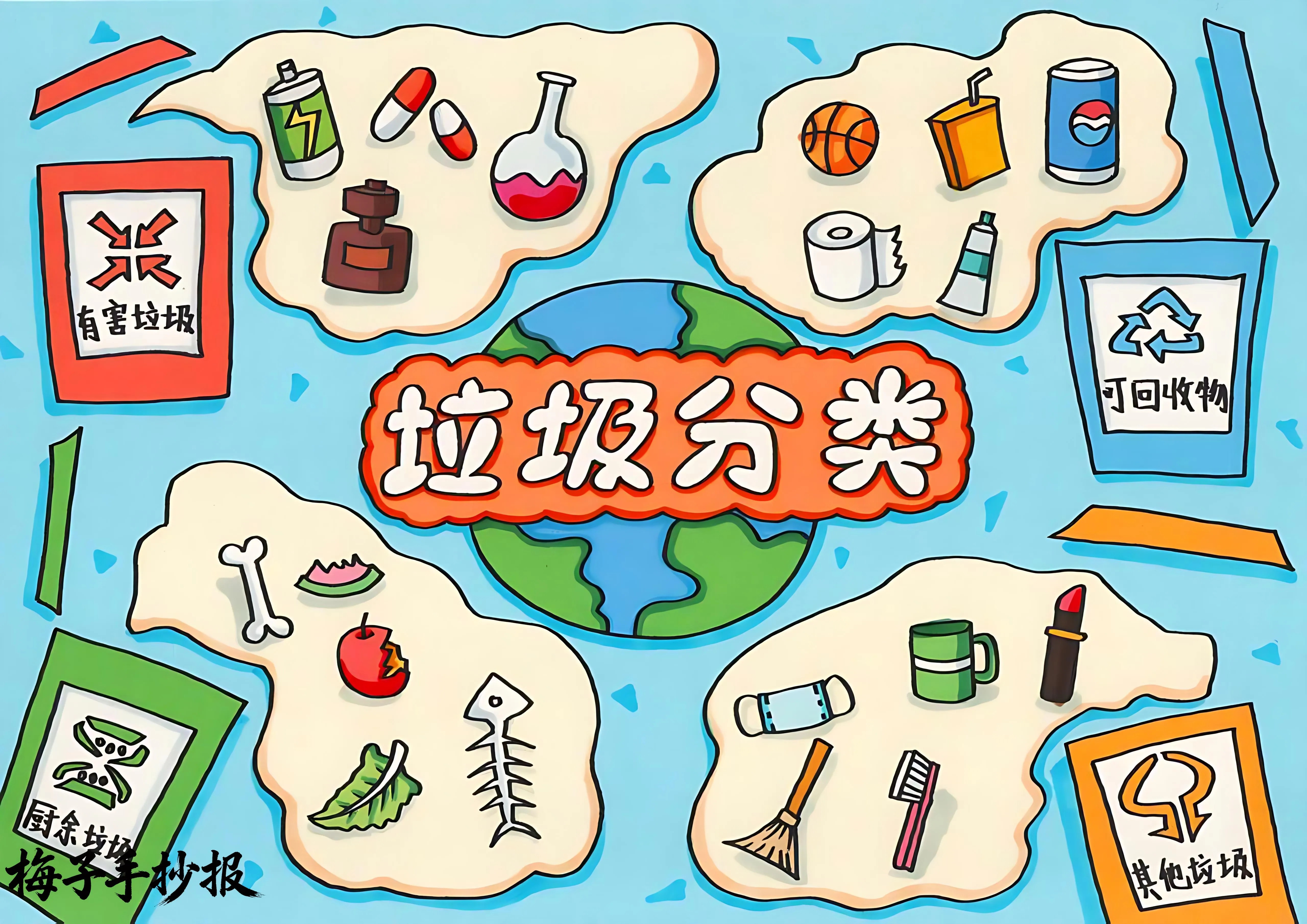垃圾分类手抄报