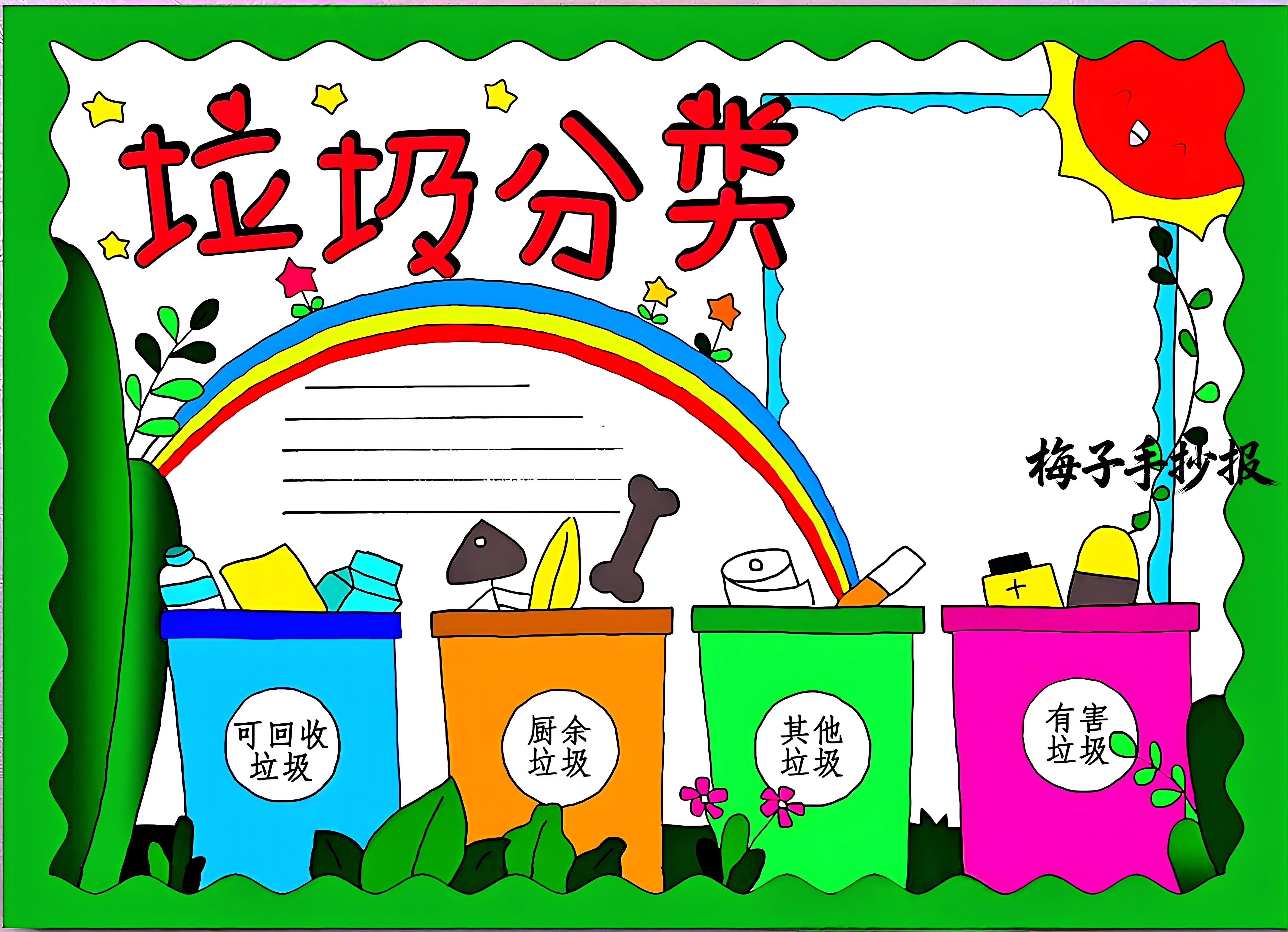 垃圾分类手抄报