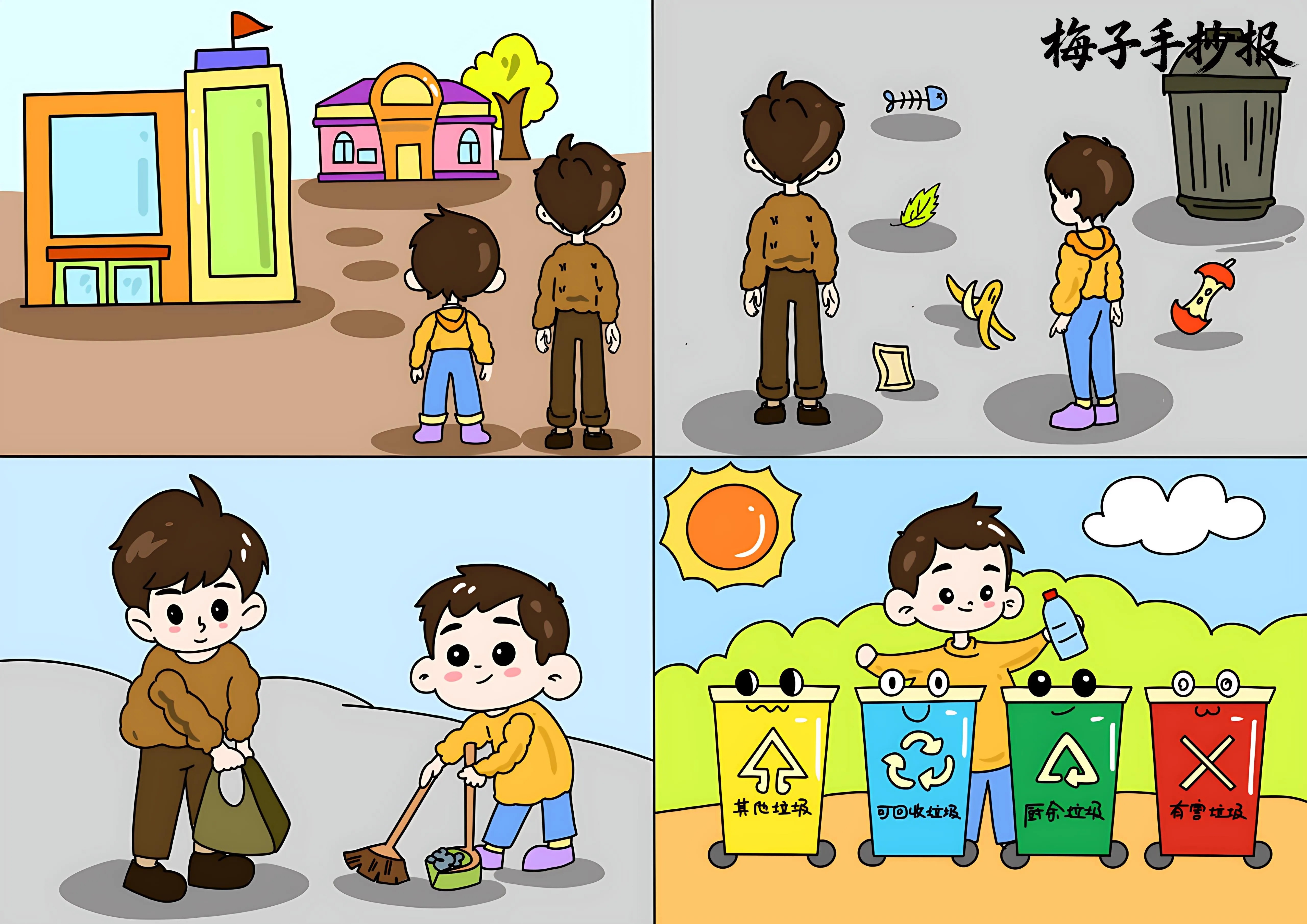 垃圾分类手抄报
