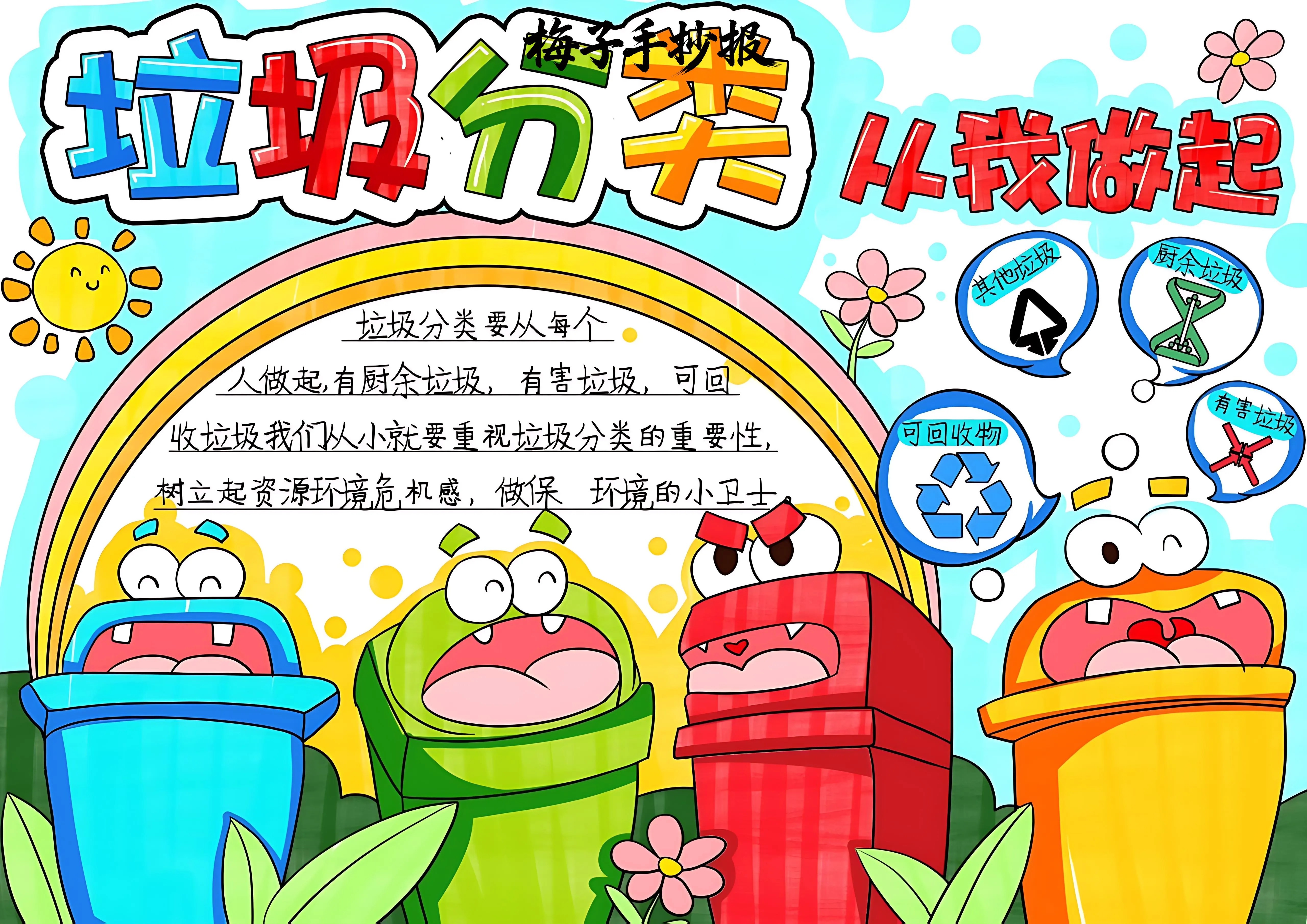 垃圾分类手抄报