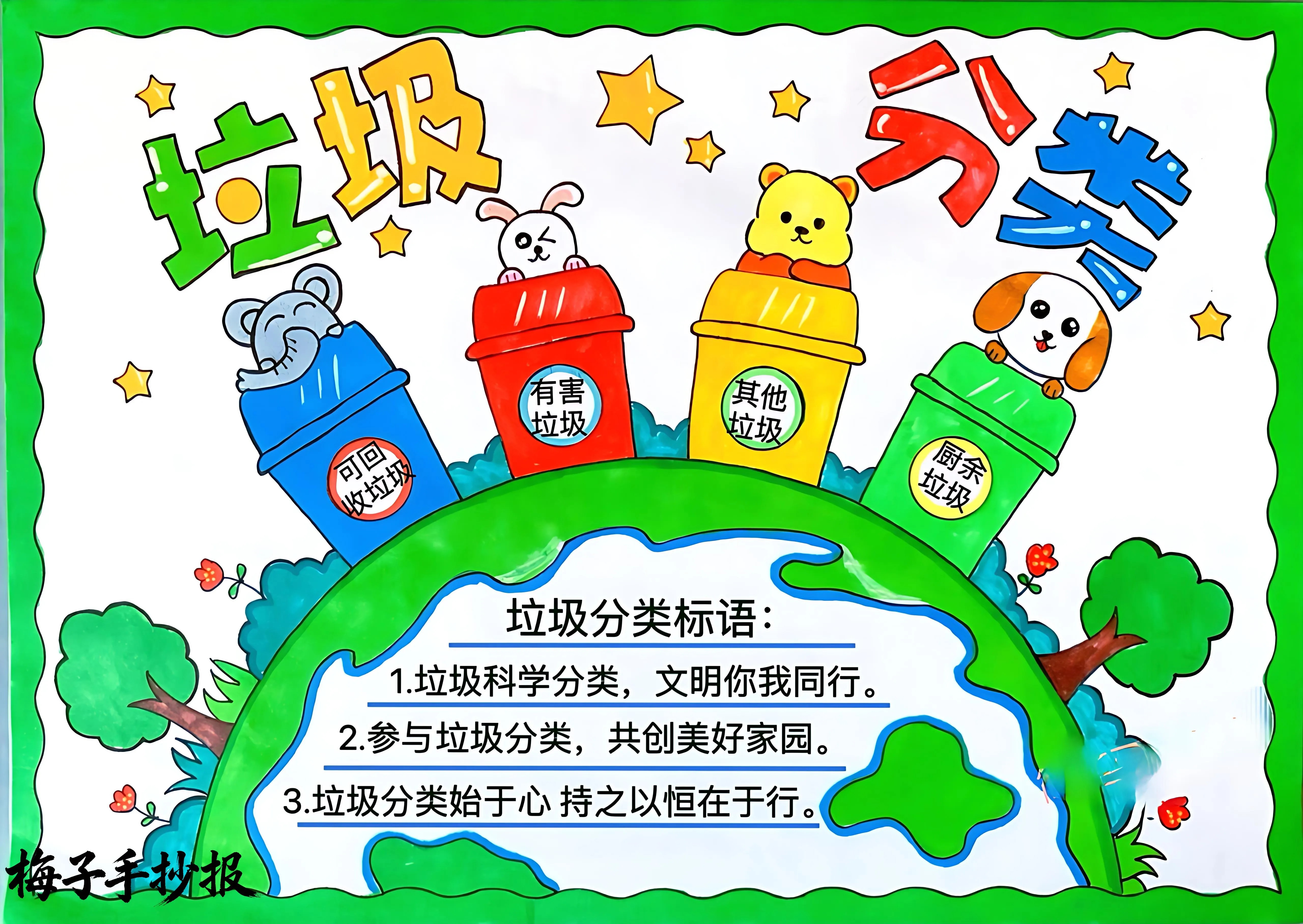 垃圾分类手抄报