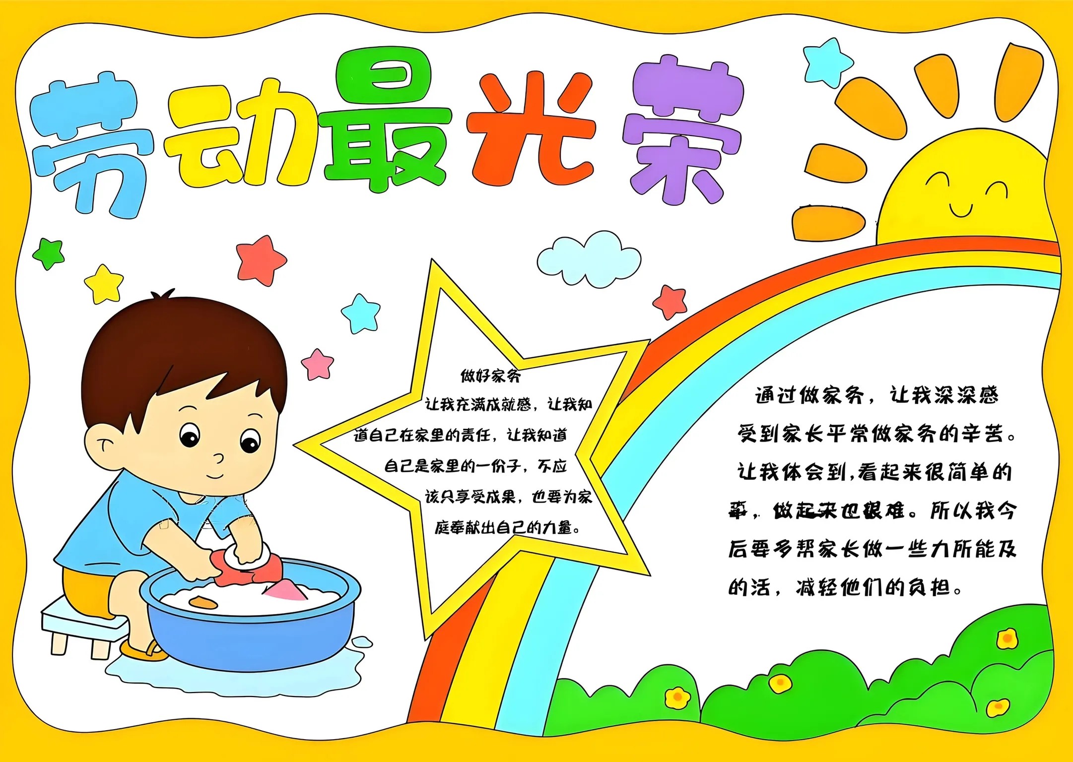 劳动节手抄报