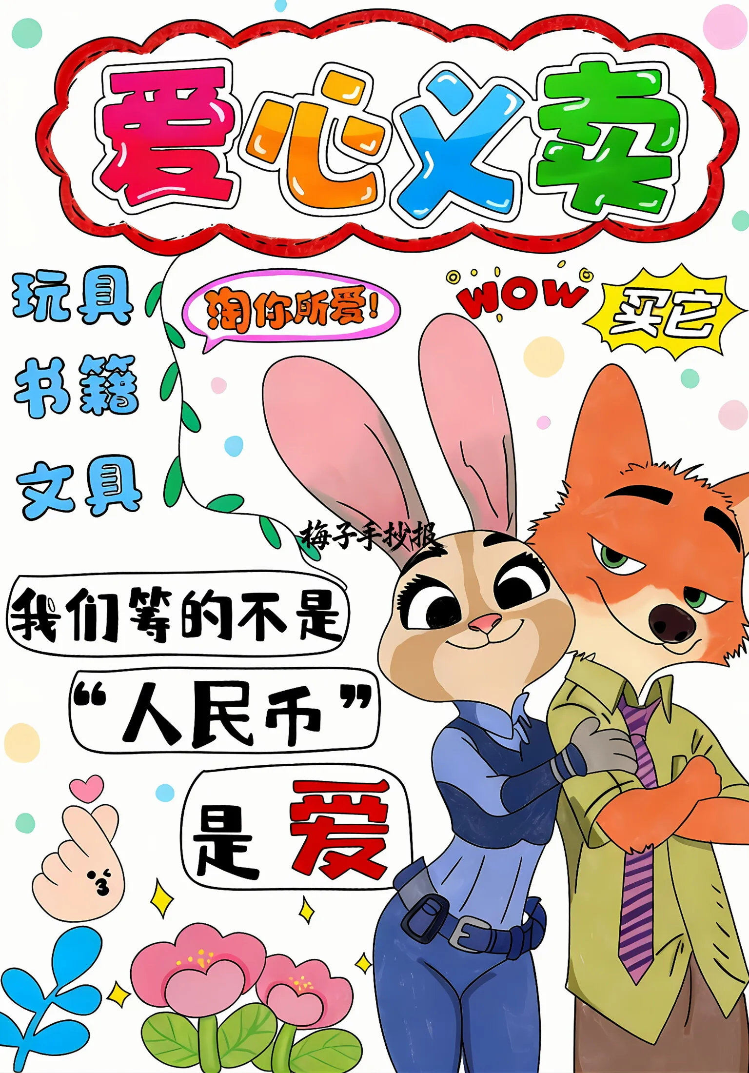 跳蚤市场手抄报