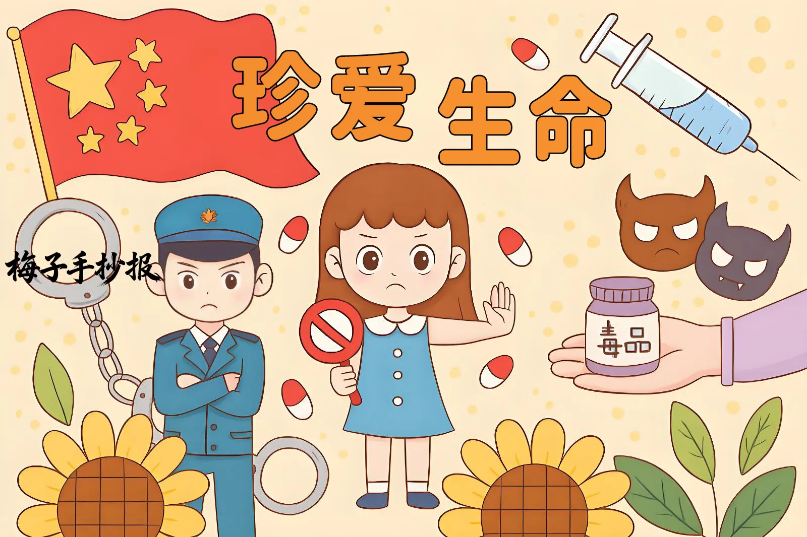 禁毒手抄报