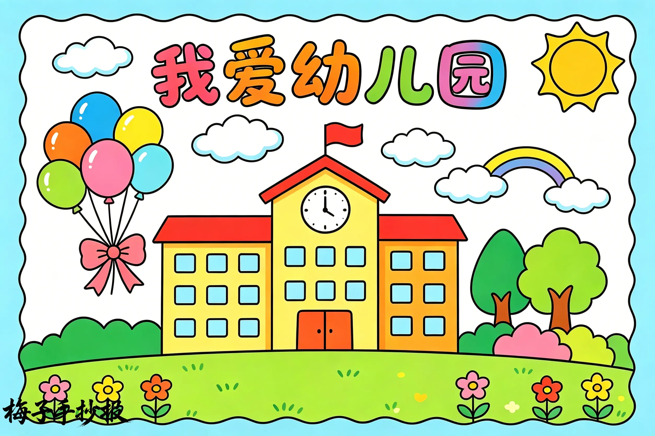上学了手抄报