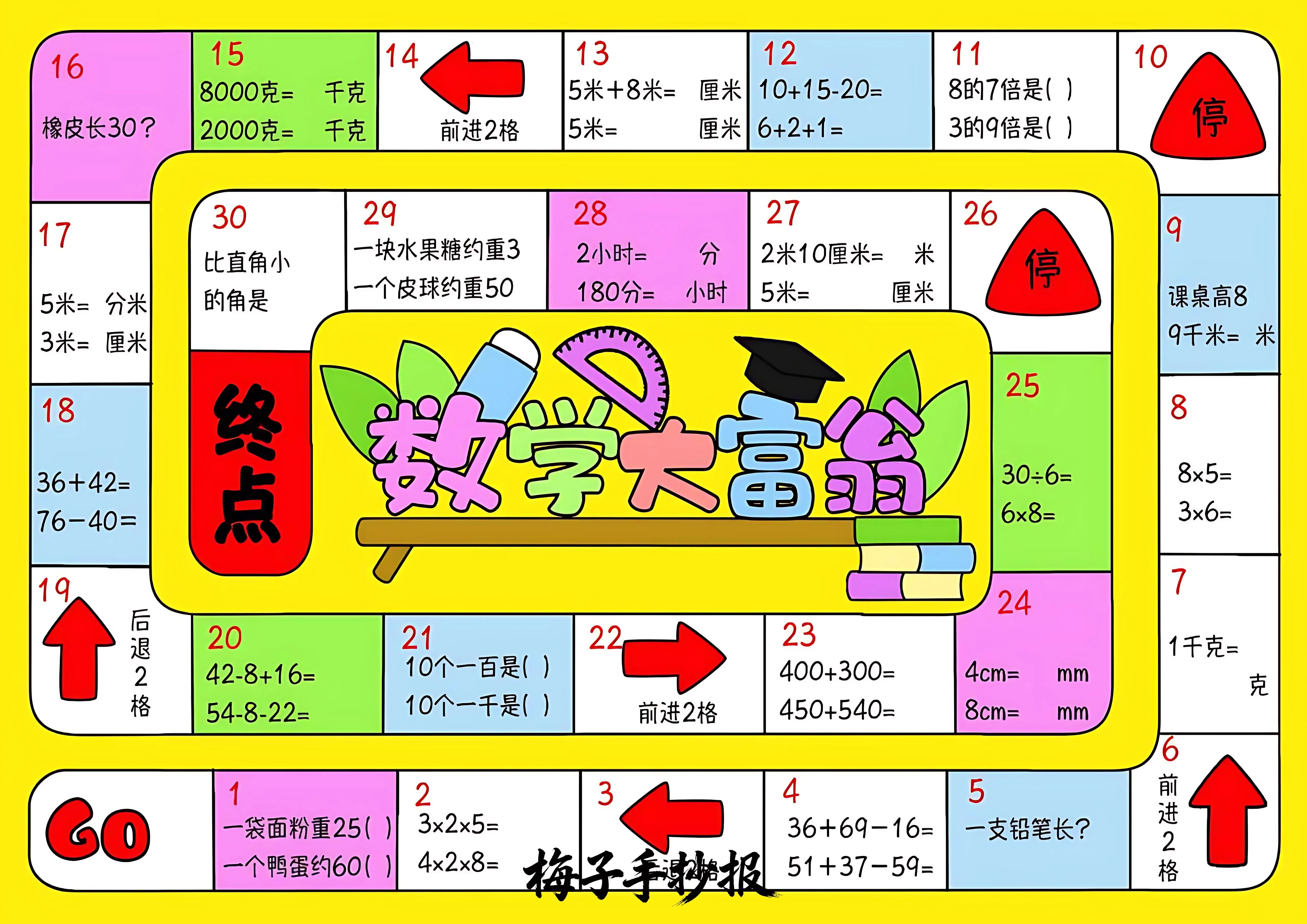 数学手抄报手抄报
