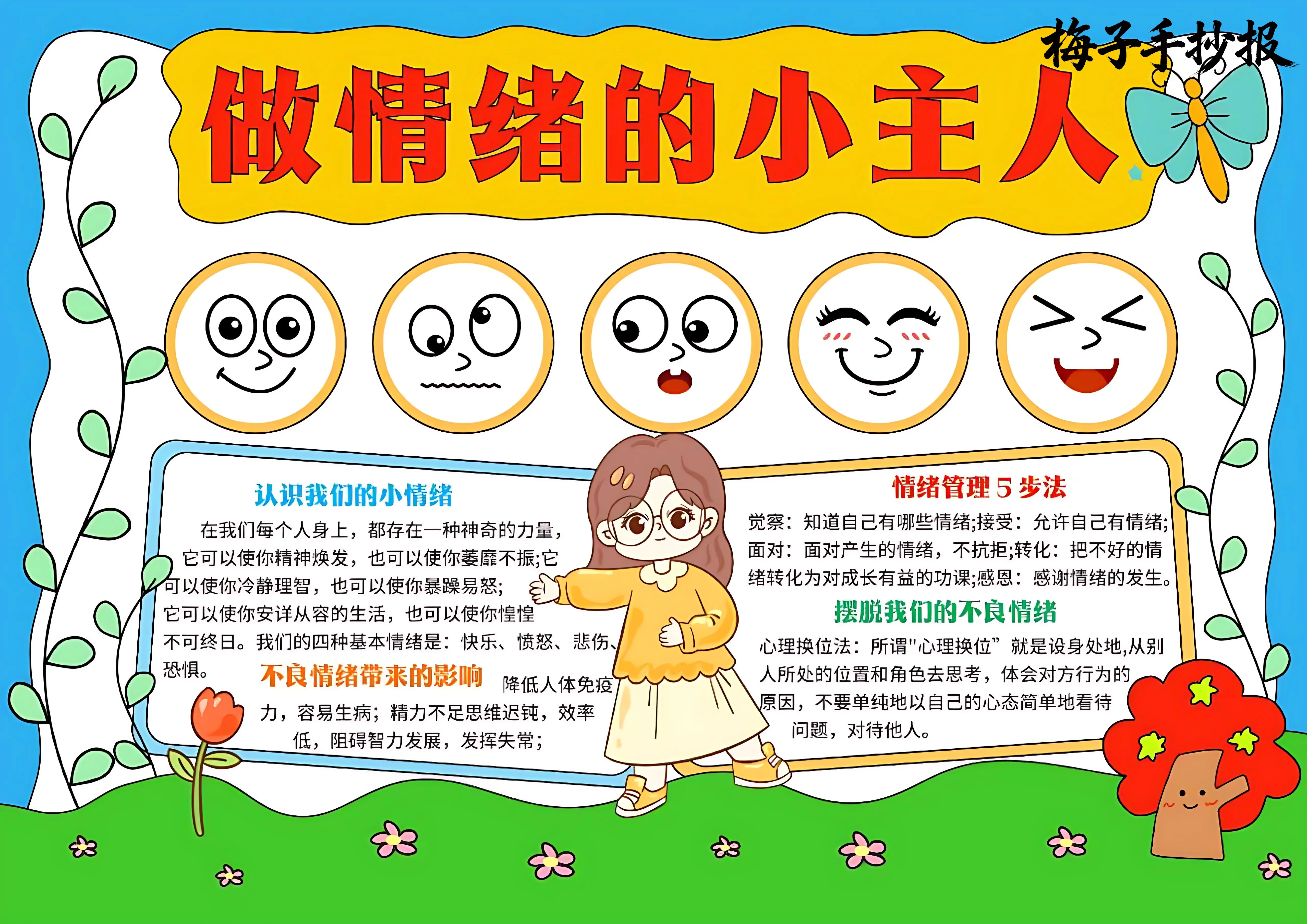 心理健康手抄报
