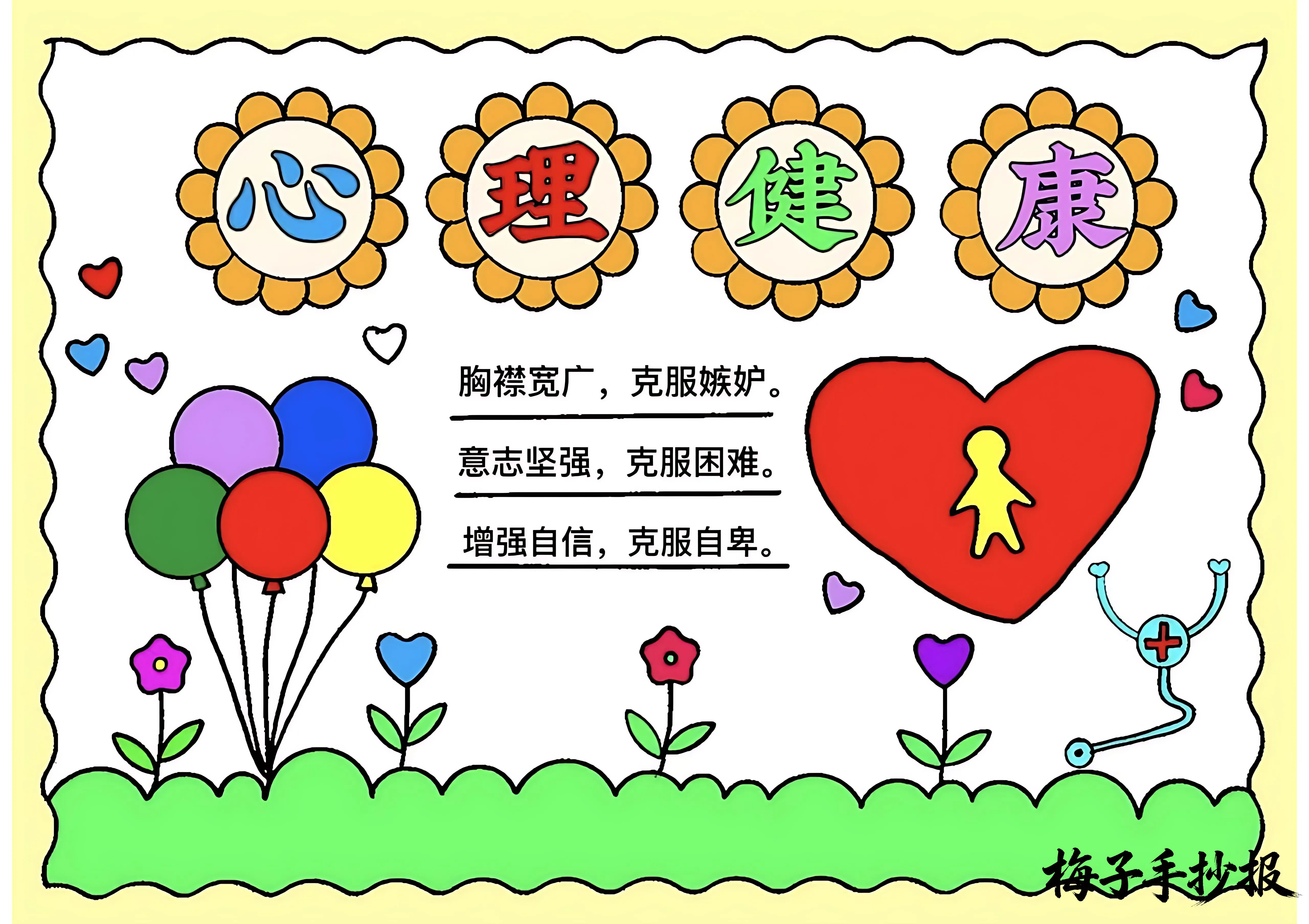 心理健康手抄报