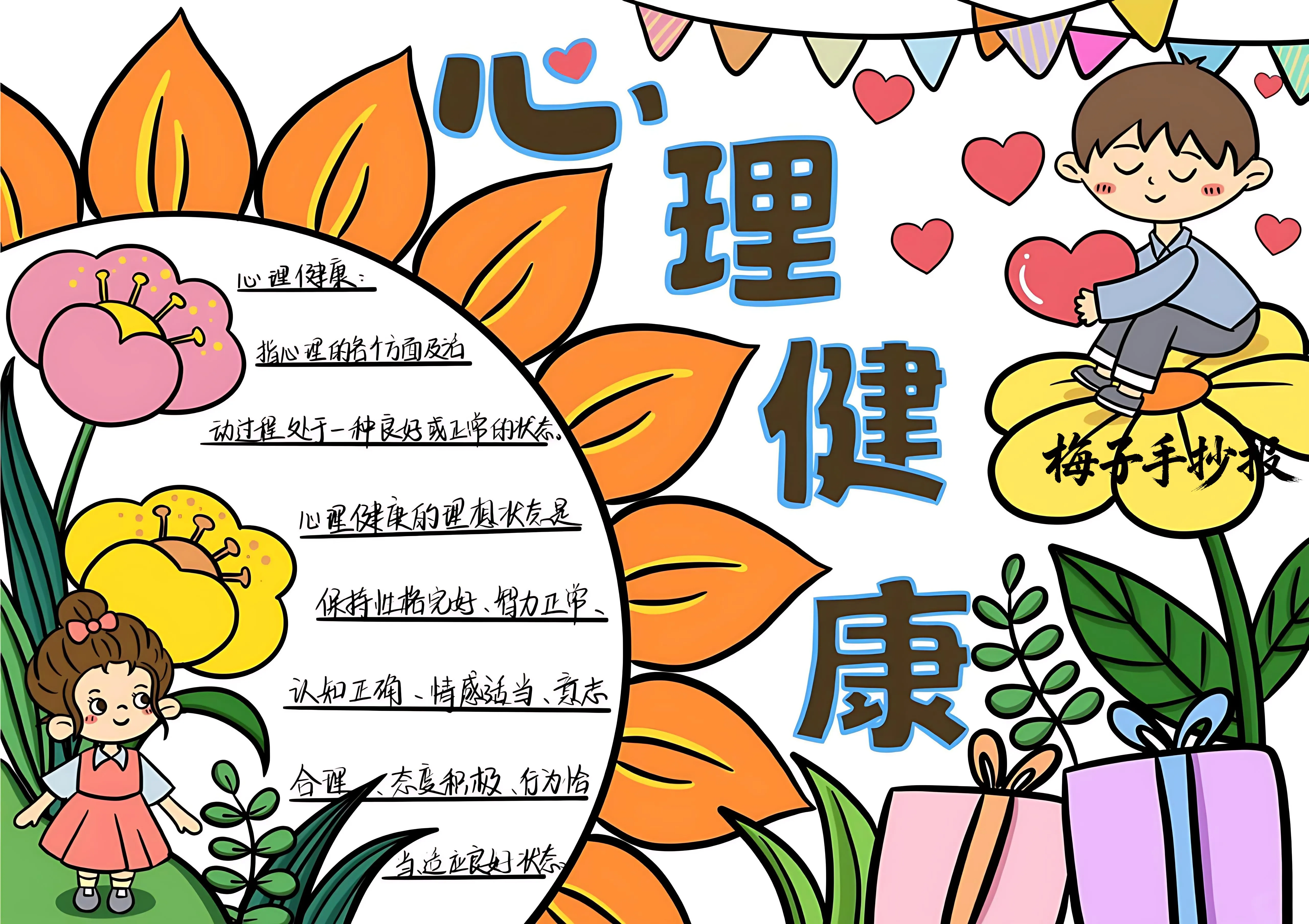 心理健康手抄报