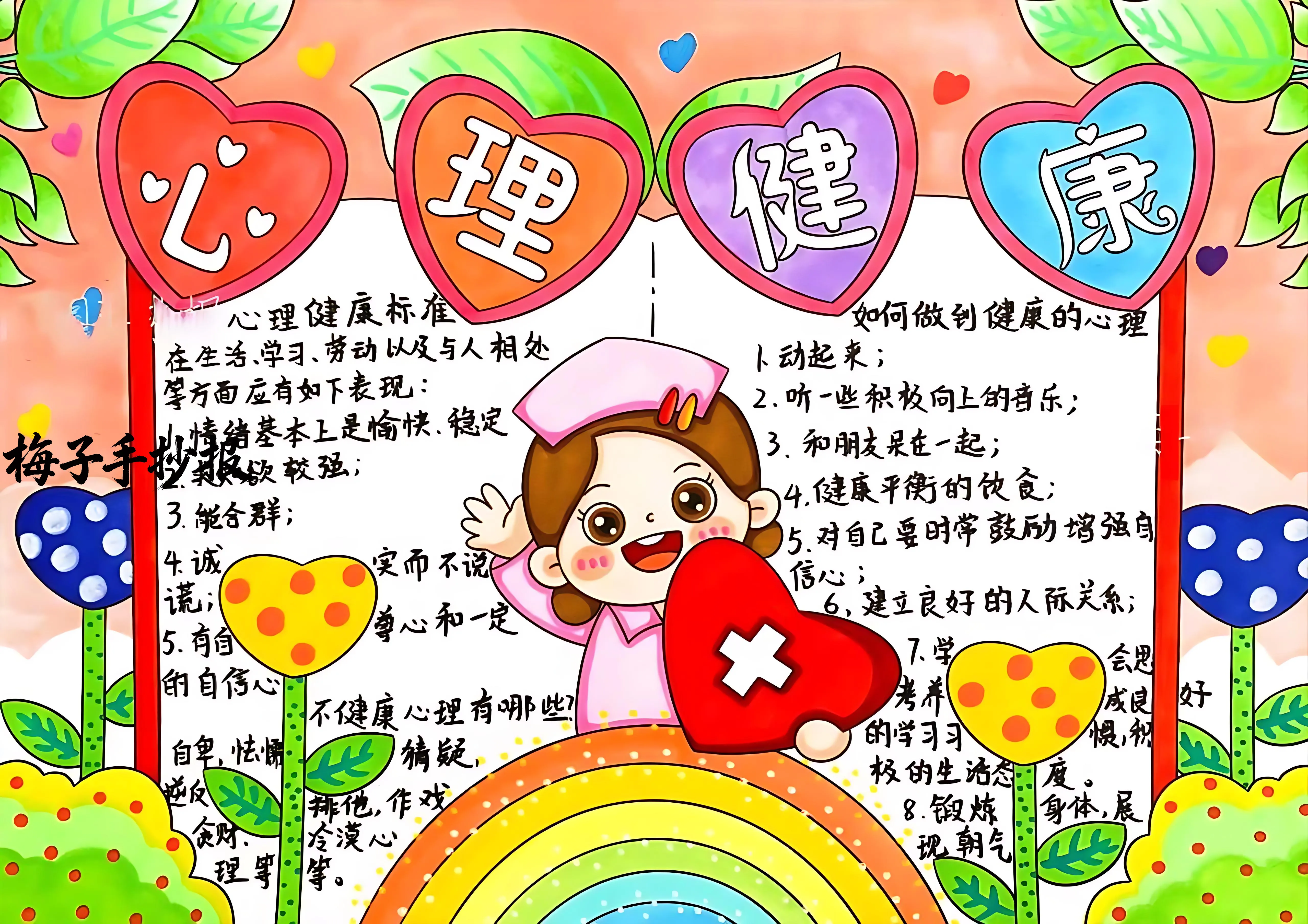 心理健康手抄报