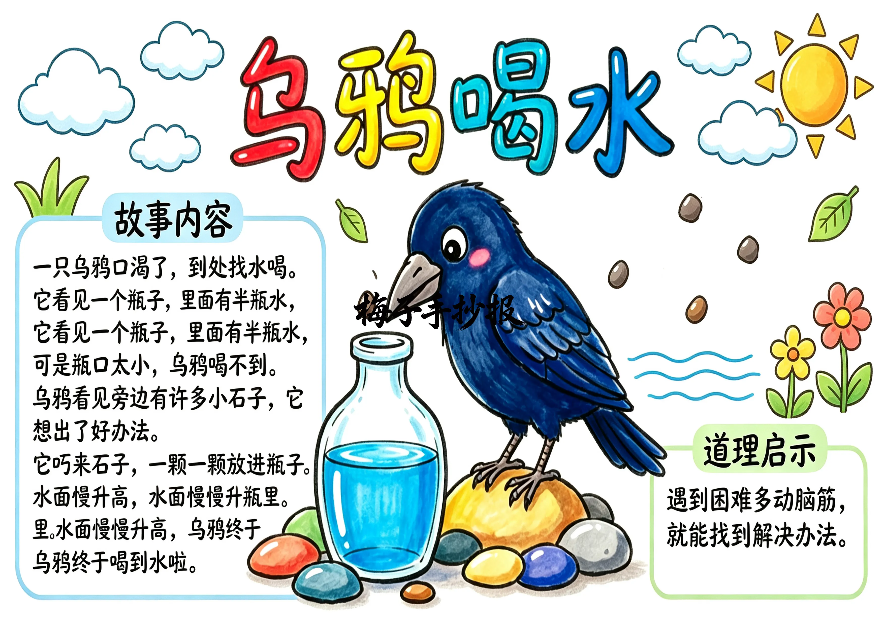 寓言故事手抄报